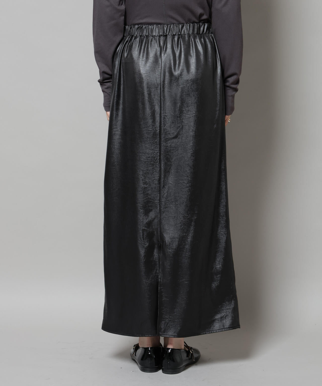 レザーライクシャイニースカート | NANO universe（ナノ・ユニバース