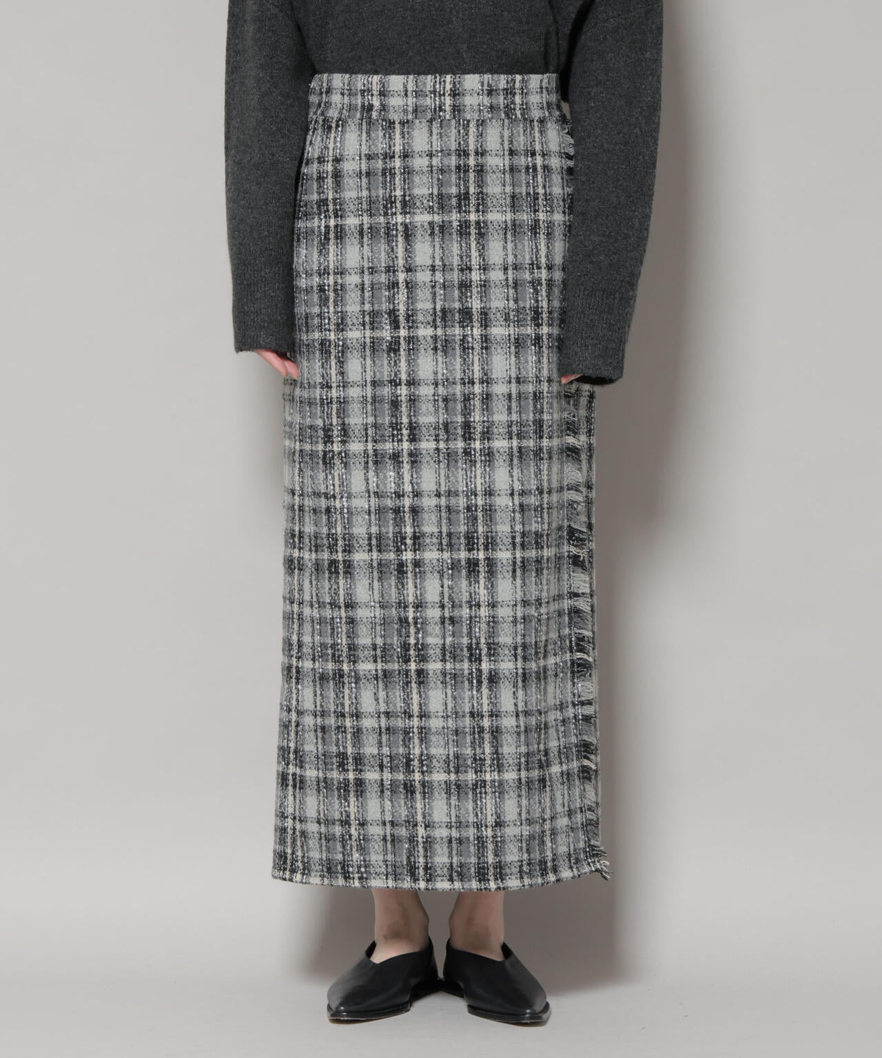 07AW NUMBER (N)INE オンブレチェック ラップスカート フリンジ 07AW NUMBER (N)INE オンブレチェック ラップスカート フリンジ - メルカリ