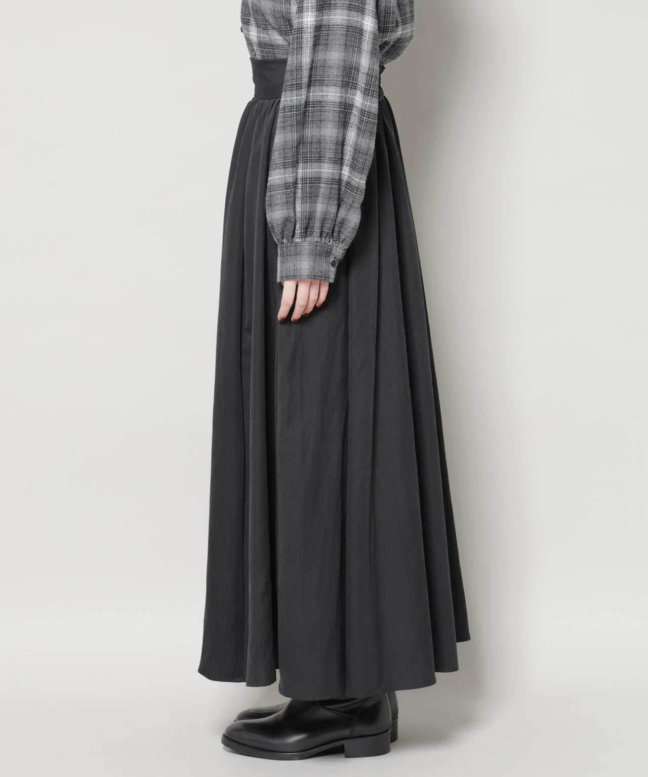 起毛ピーチギャザーボリュームスカート