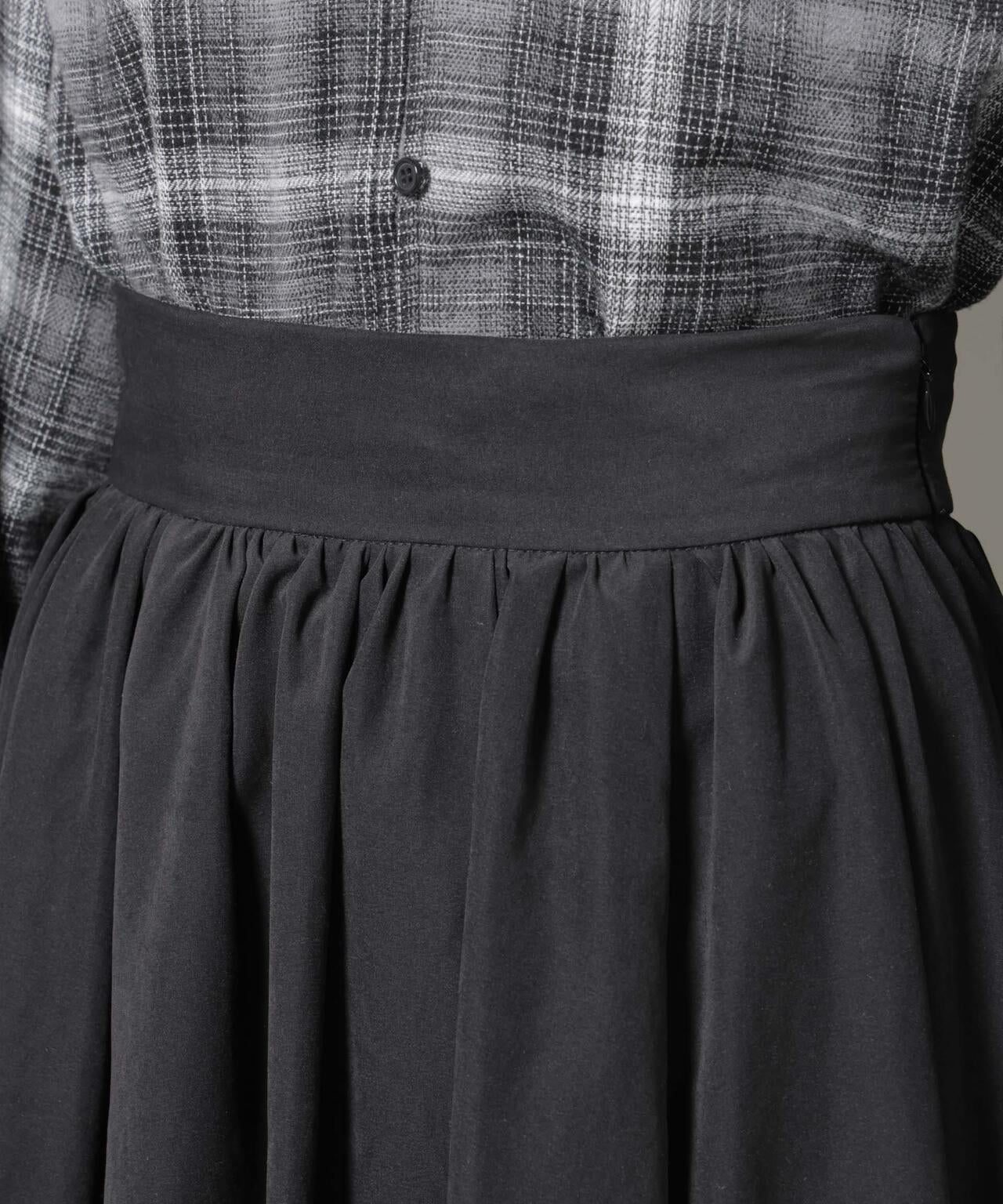 起毛ピーチギャザーボリュームスカート