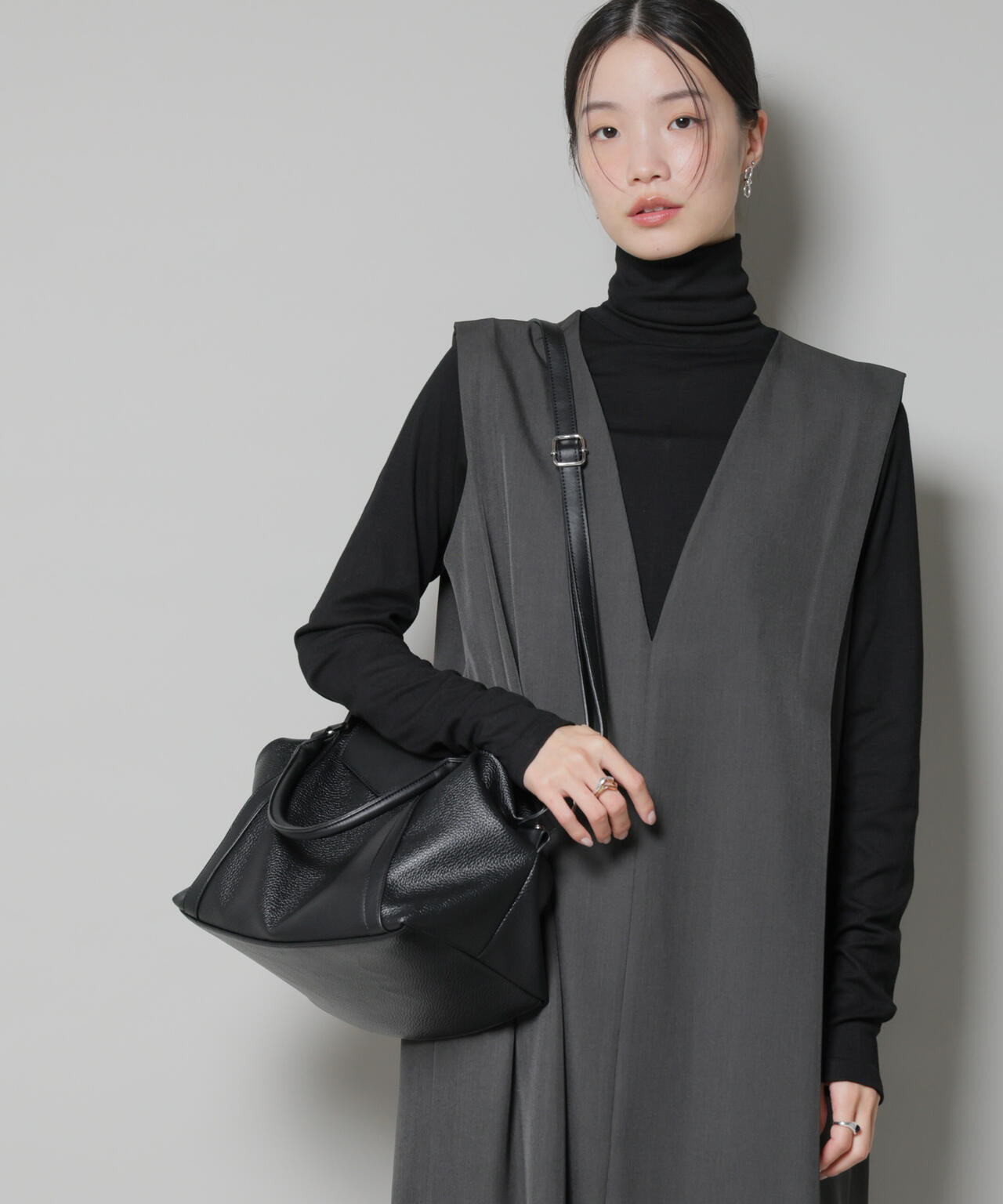 ショルダー付きフラップミニボストン | NANO universe（ナノ