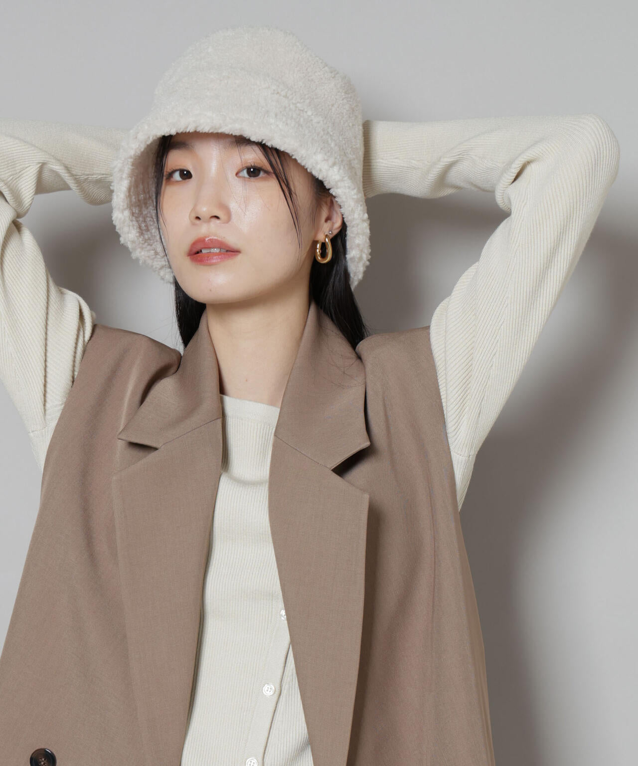 Healthknit/別注ボアバケットハット