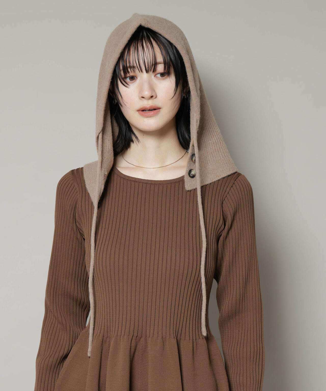 ボタン開閉バラクラバ