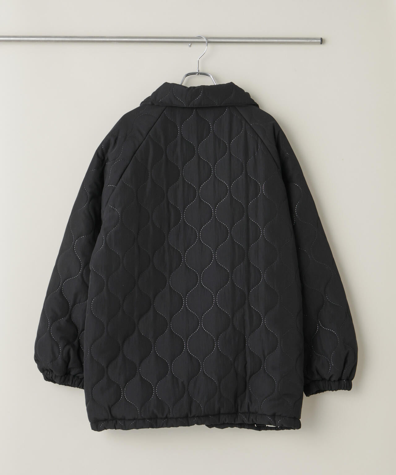 ひょうたんキルトラグランミドルコート