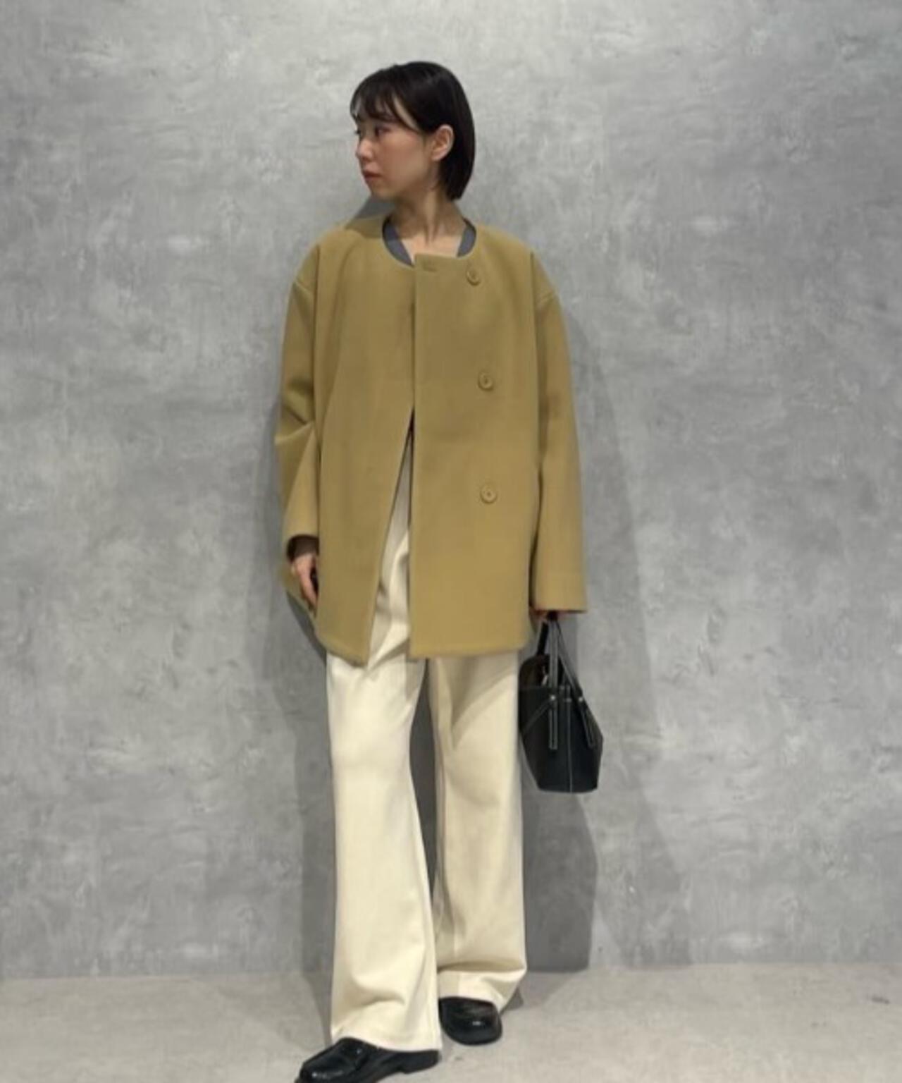 ノーカラーミドルコート | NANO universe（ナノ・ユニバース