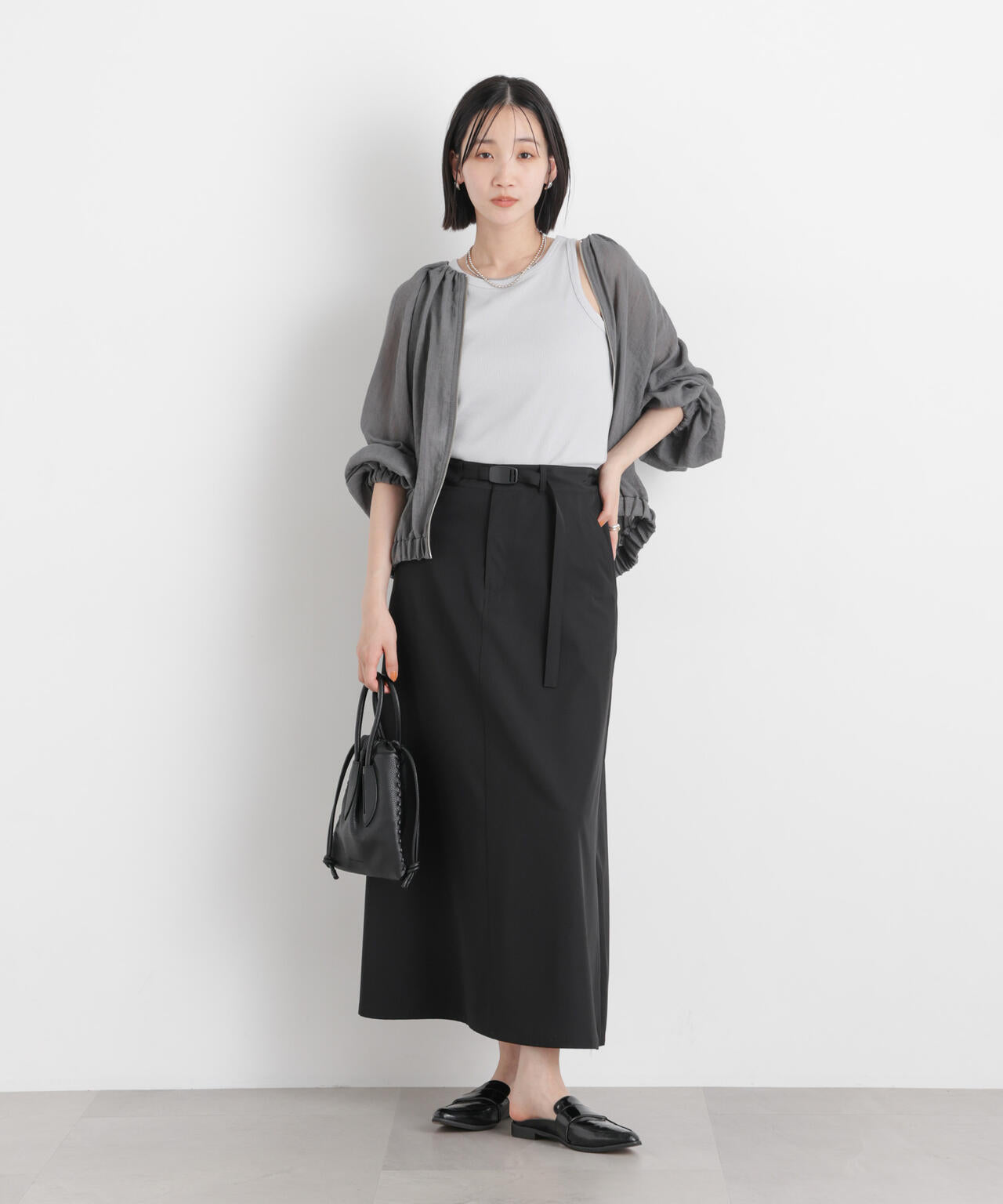 TCボイルジップアップギャザーブルゾン(セットアップ可)