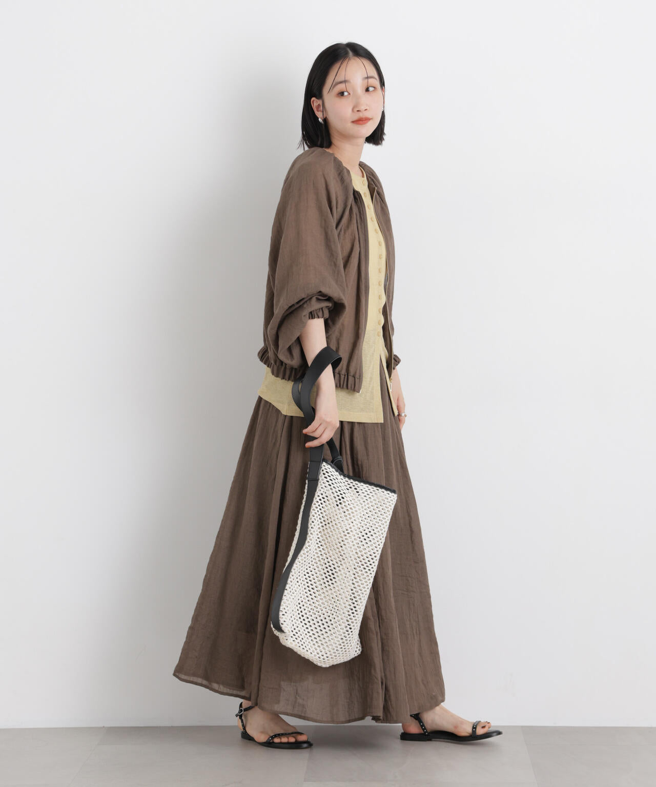 TCボイルジップアップギャザーブルゾン(セットアップ可)