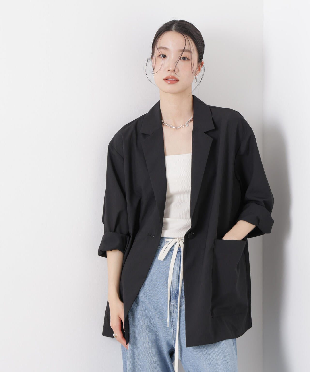 ソフトシアーシングルジャケット(セットアップ可)