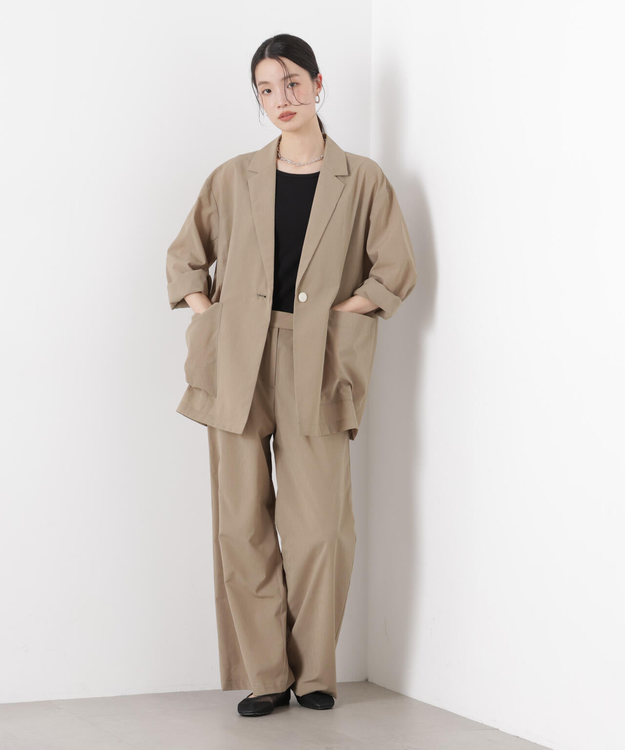 ソフトシアーシングルジャケット(セットアップ可)