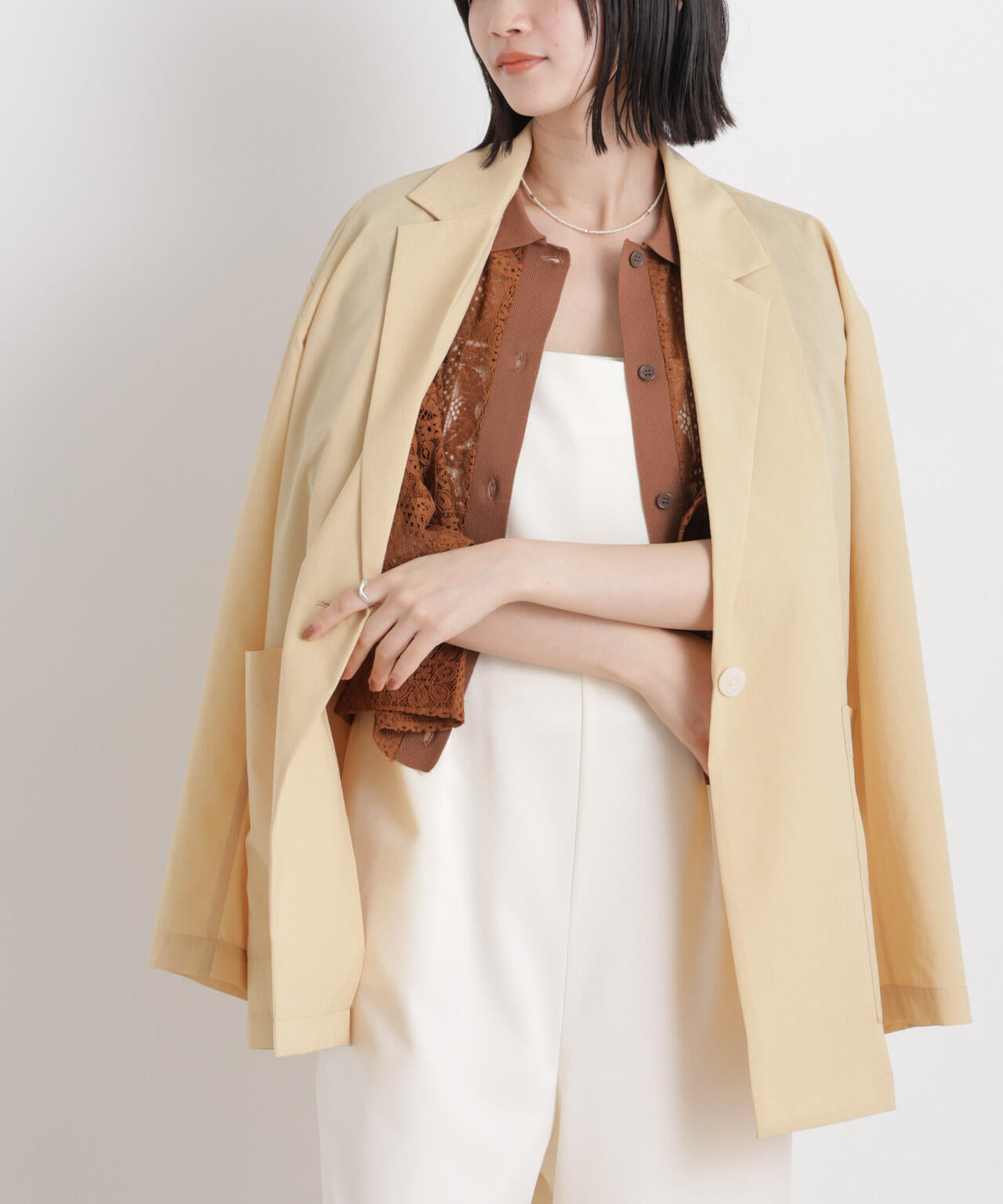 ナノユニバース別注 リングジャケット シングルセットアップ44 ベージュ 春秋冬 RING JACKET MEISTER ONLINE STORE | リングヂャケット