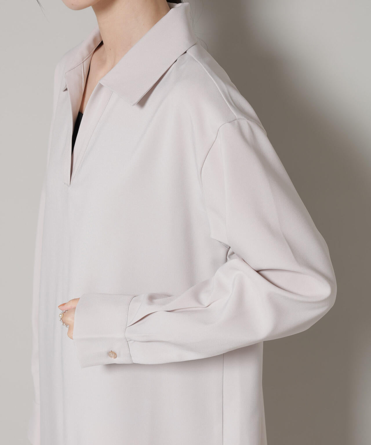 キャミビスチェ×スキッパーワンピース アンサンブルセット