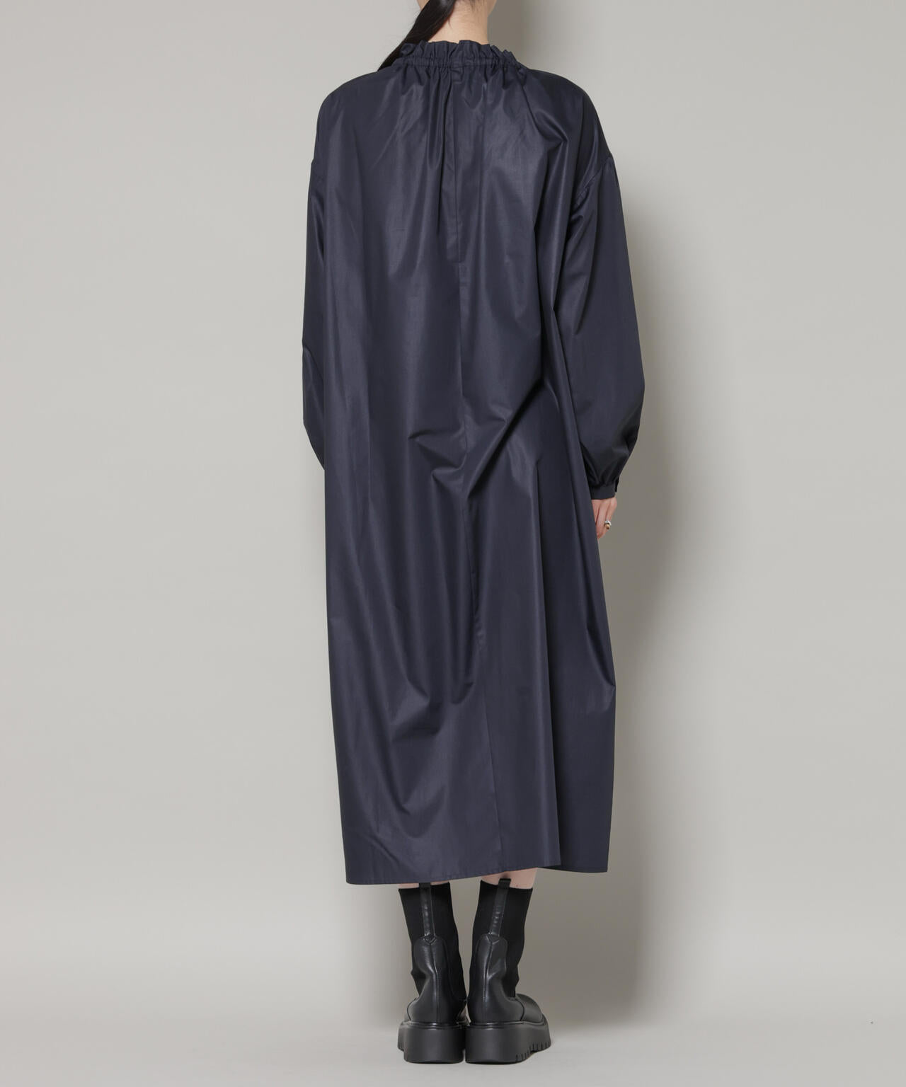 キルティングベスト×ギャザーワンピース アンサンブルセット