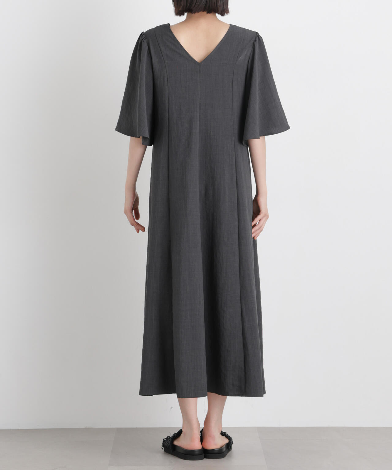 タンブラーブッチャーフレアスリーブワンピース