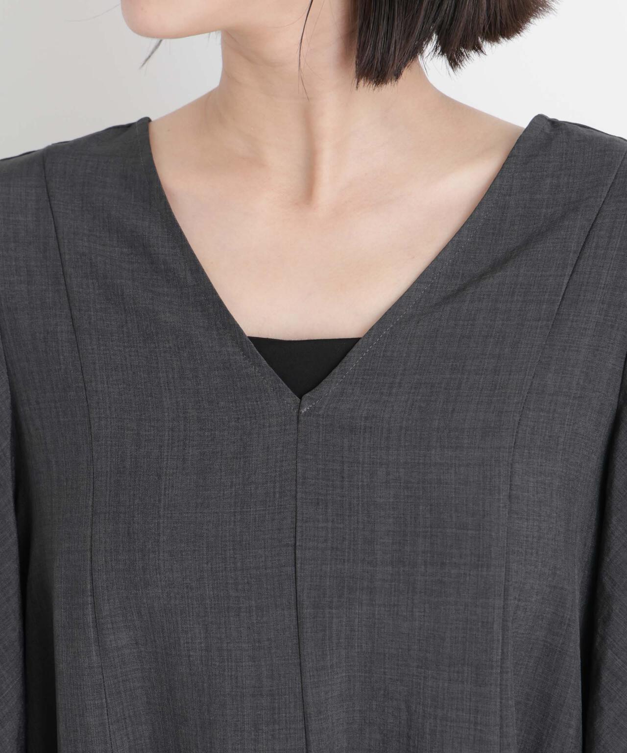 タンブラーブッチャーフレアスリーブワンピース