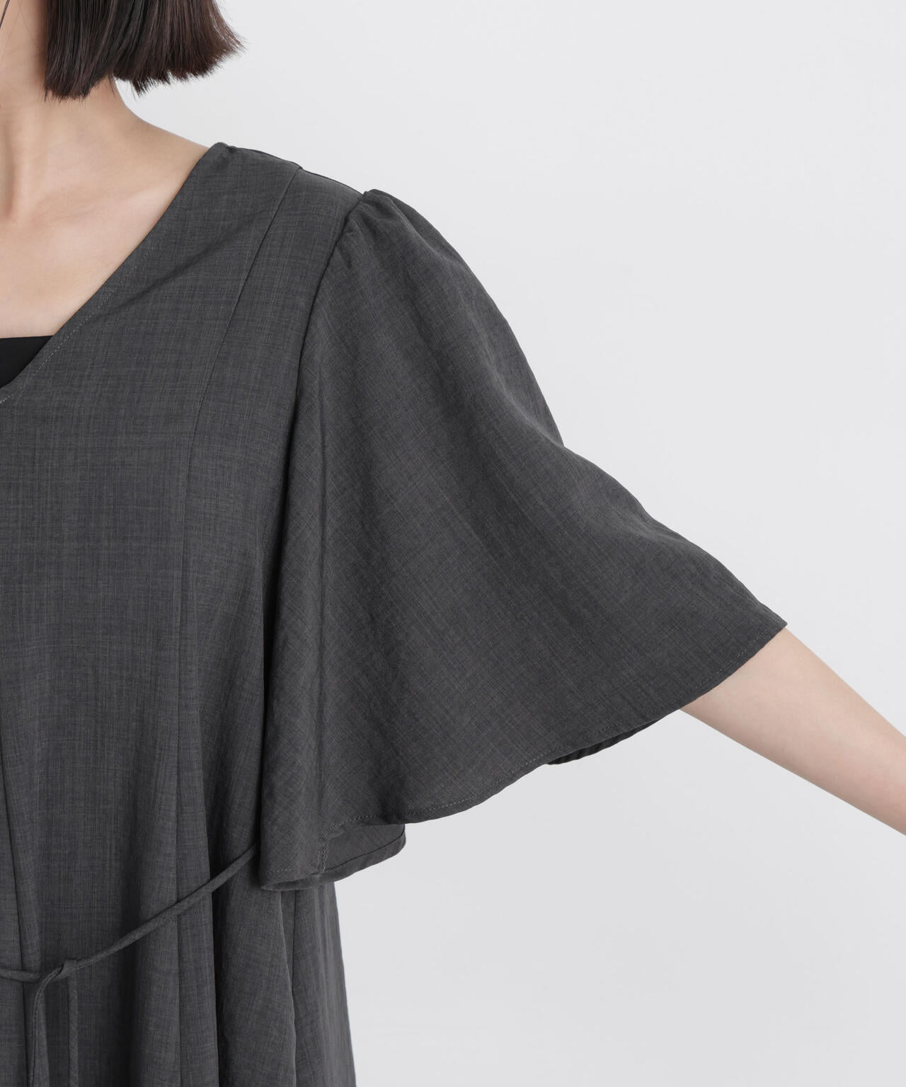 タンブラーブッチャーフレアスリーブワンピース