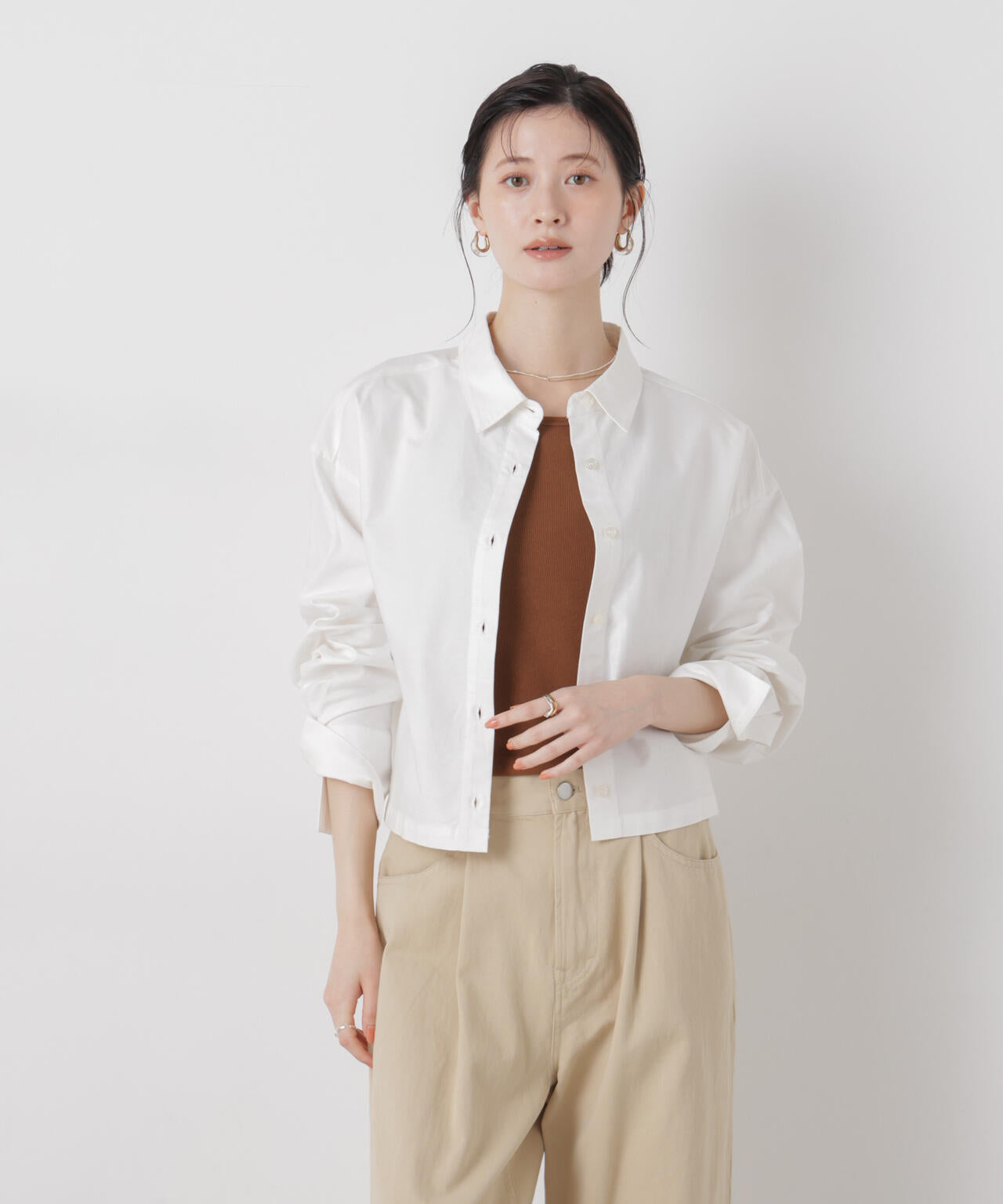 2016春夏♡新作ナノユニバース シャツ ICE FLOW LINEN」カッタウェイシャツ 長袖 | NANO universe（ナノ