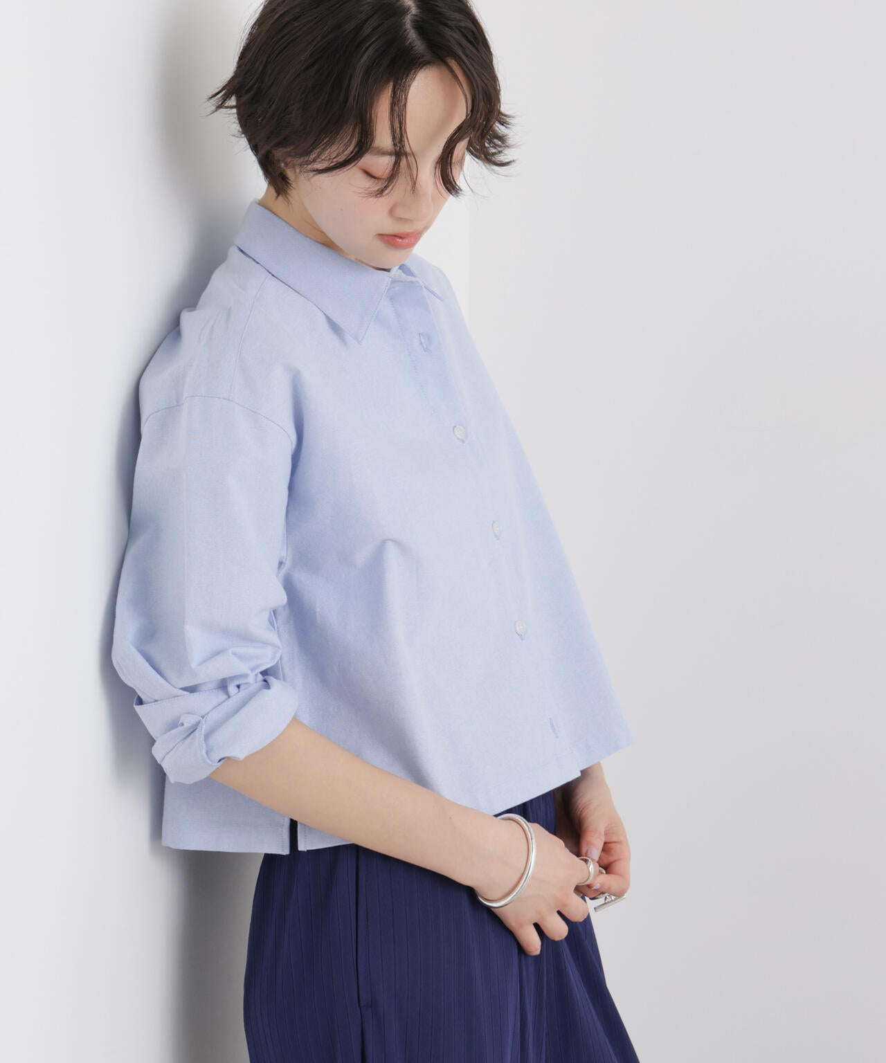 2016春夏♡新作ナノユニバース シャツ NANO universe（ナノ・ユニバース） シャツ WEB限定/リネンライク開襟