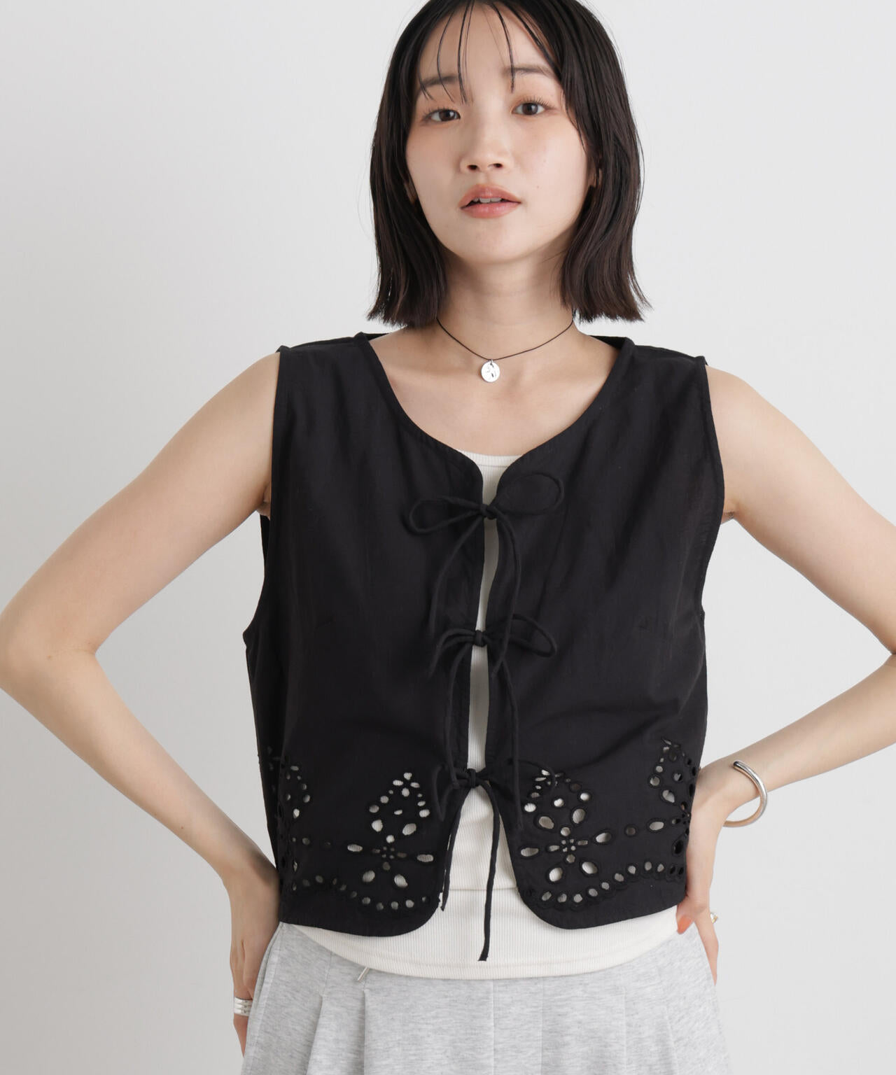 made in INDIA カットワークエンブロイダリージレ(セットアップ可