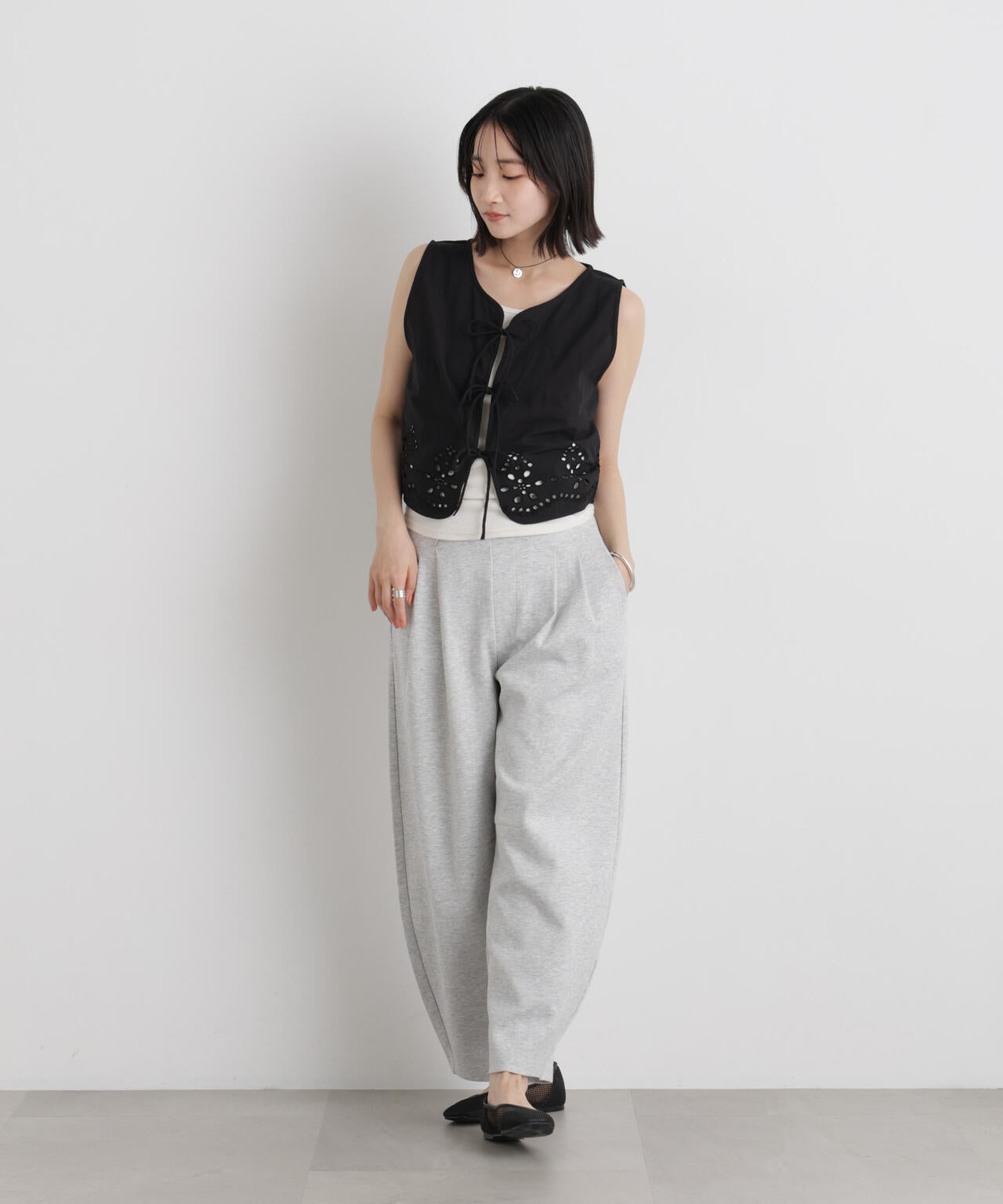 made in INDIA カットワークエンブロイダリージレ(セットアップ可