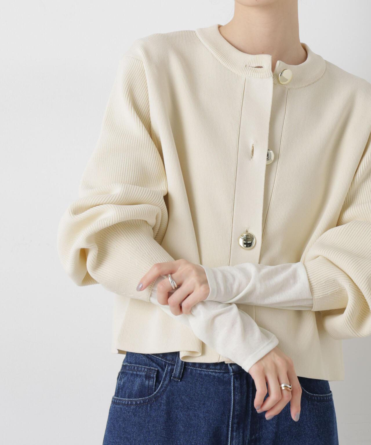 スラブシアーロングスリーブTシャツ | NANO universe（ナノ