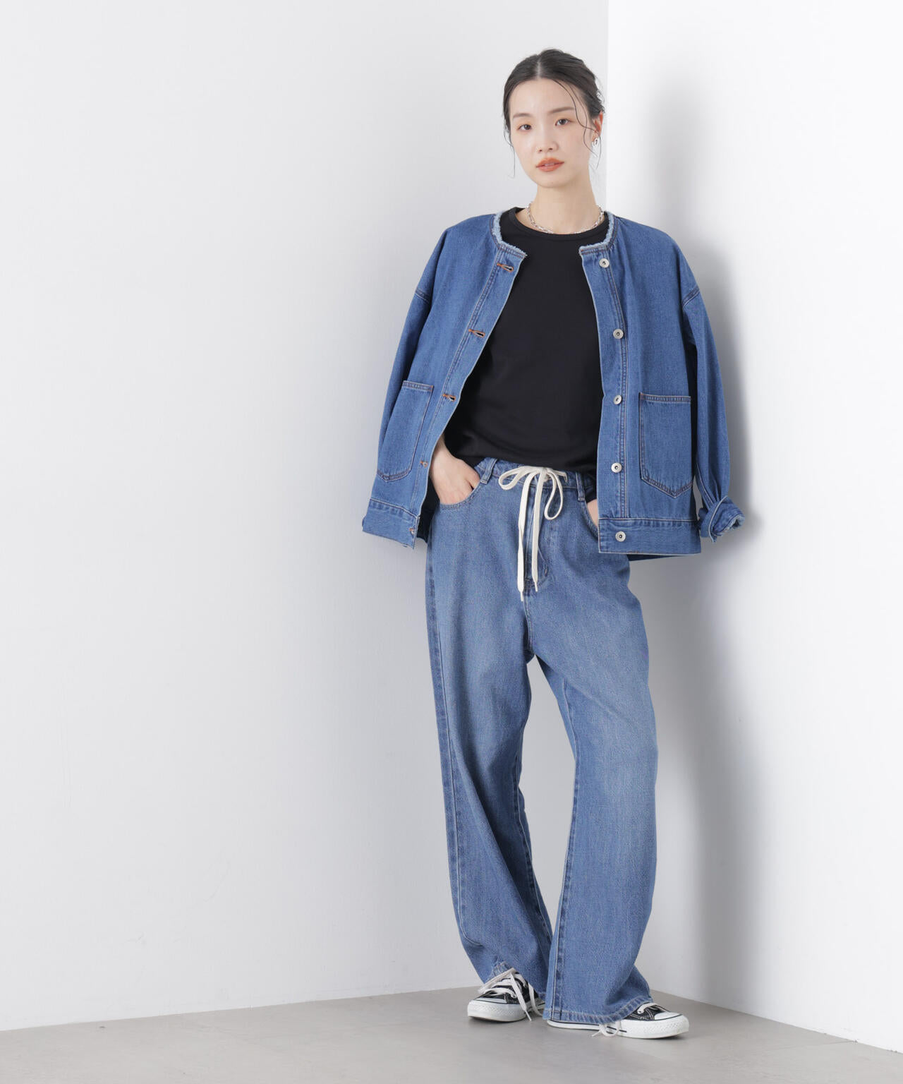 Repur加工 スムースシルケットロングスリーブトップス