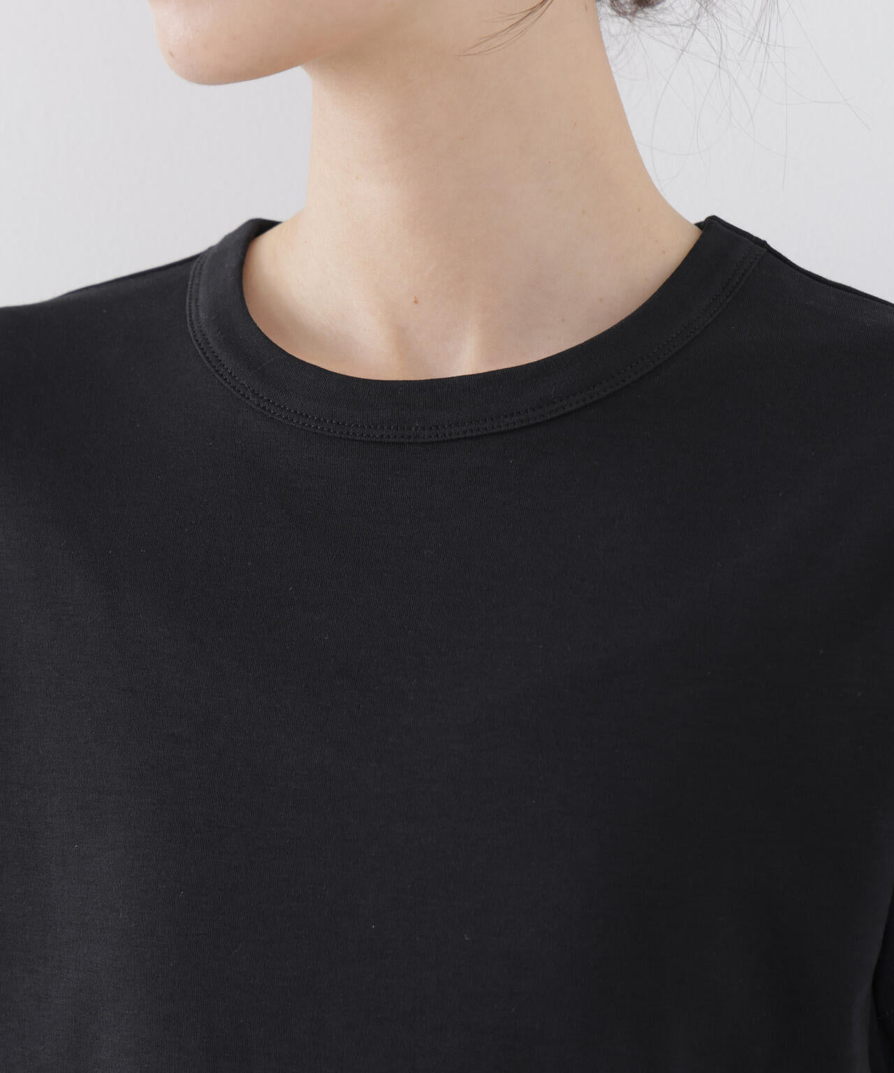 Repur加工 スムースシルケットクルーネックTシャツ