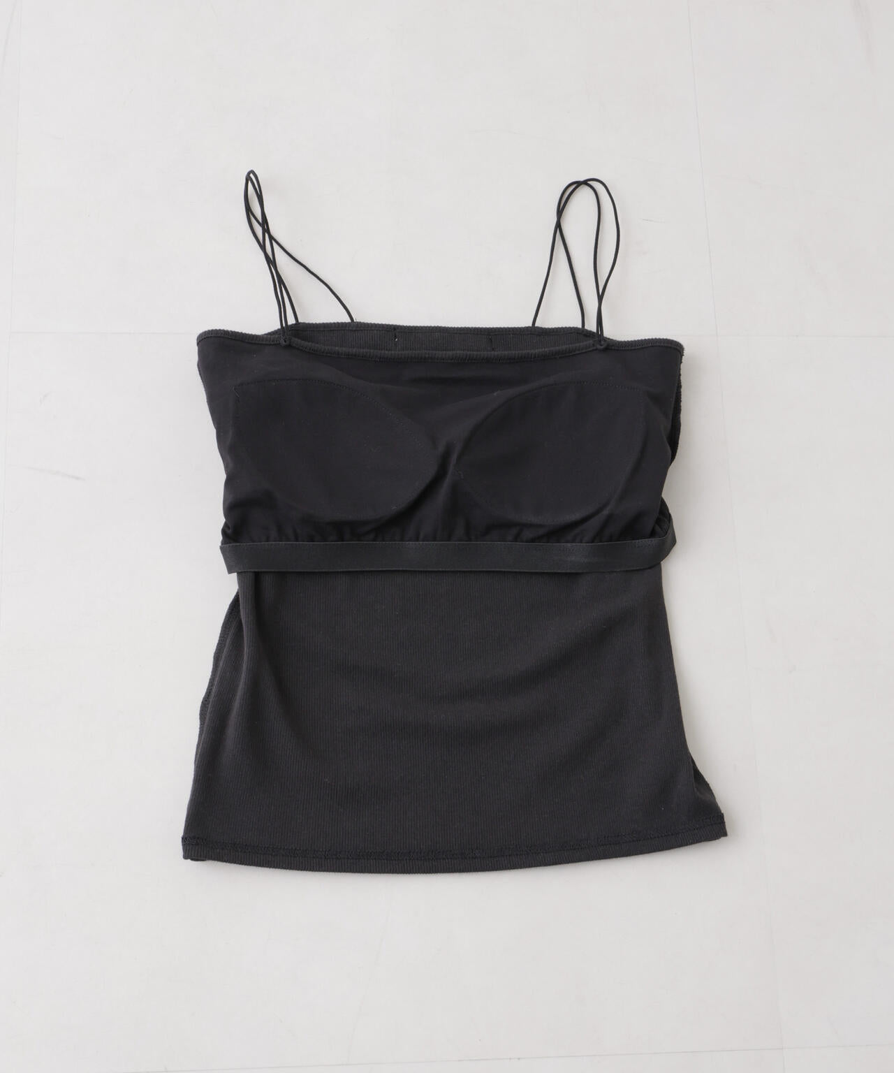 抗菌防臭リブカップ付きダブルストラップキャミソール