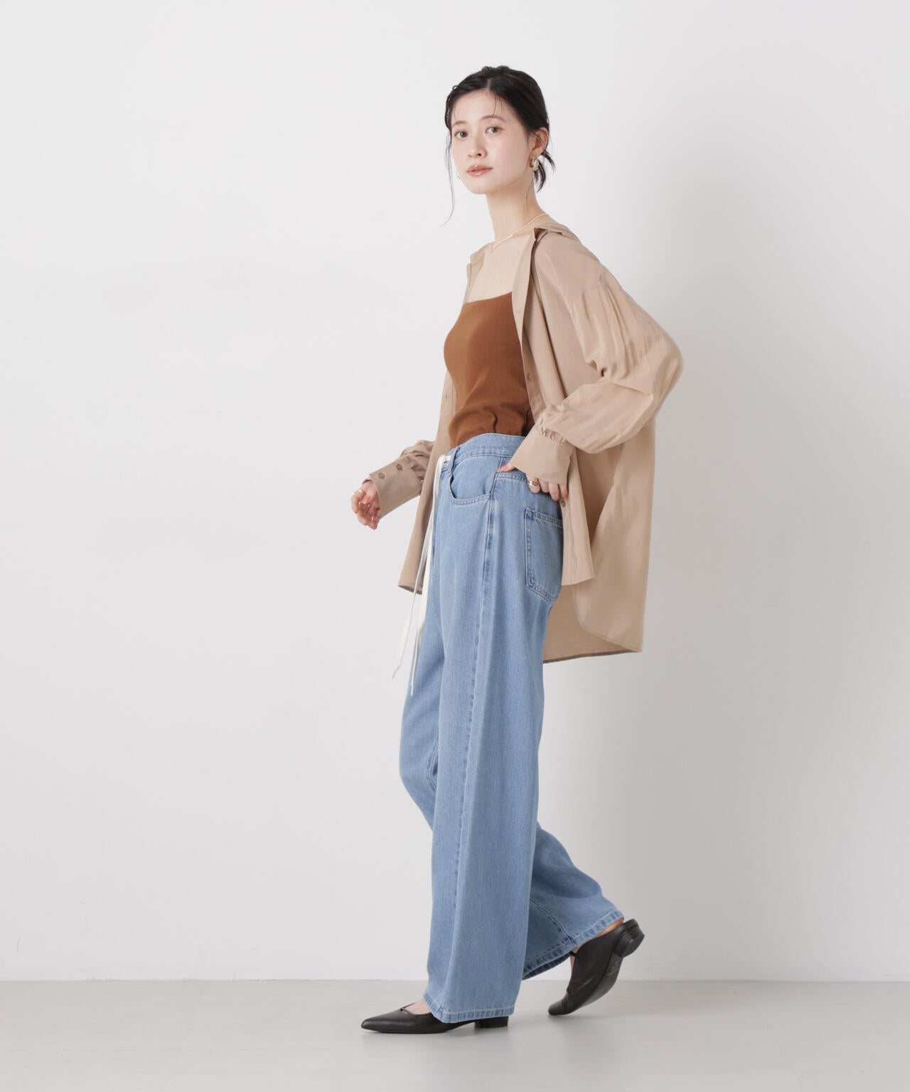 抗菌防臭リブカップ付きダブルストラップキャミソール