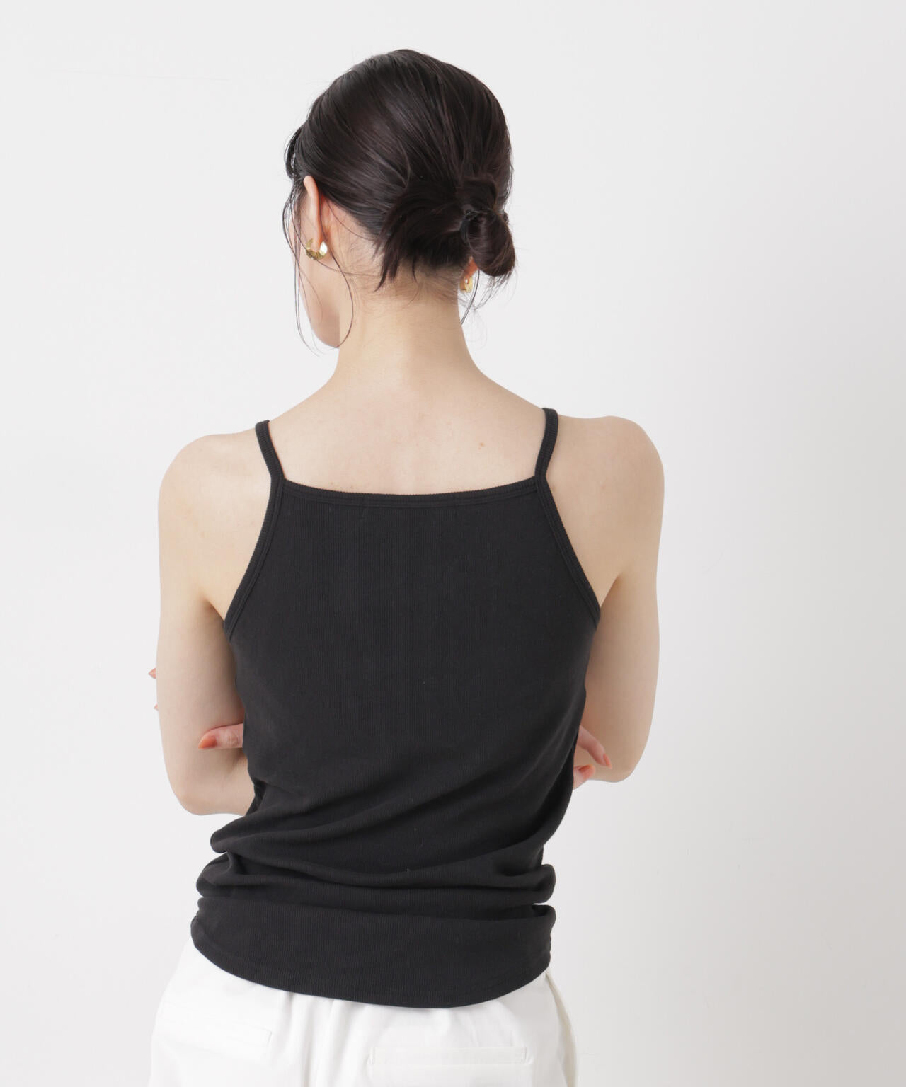 抗菌防臭リブカップ付きアメスリキャミ