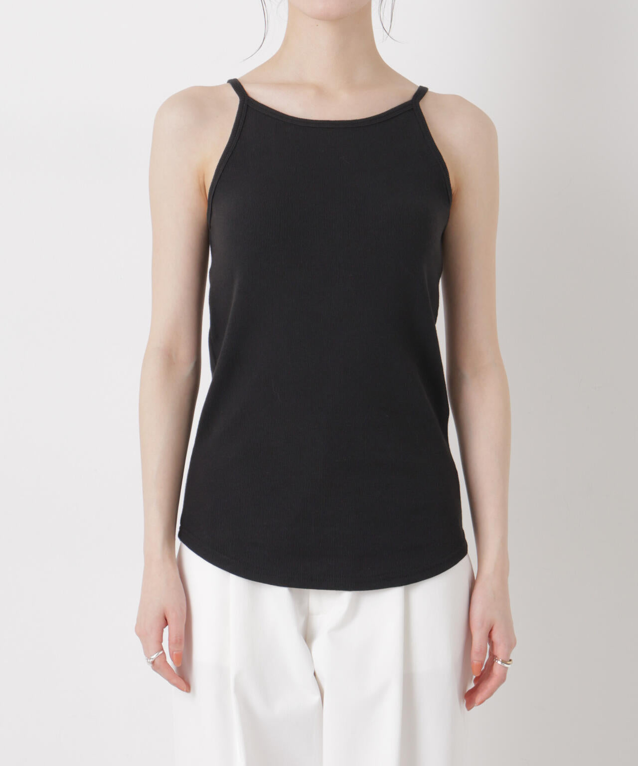 抗菌防臭リブカップ付きアメスリキャミ