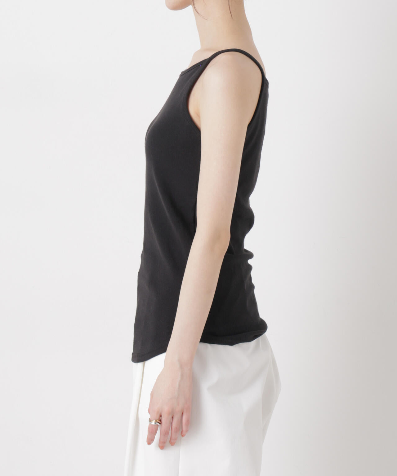 抗菌防臭リブカップ付きアメスリキャミ