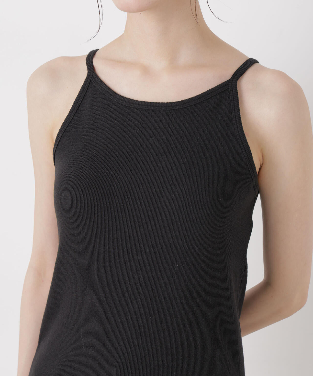 抗菌防臭リブカップ付きアメスリキャミ