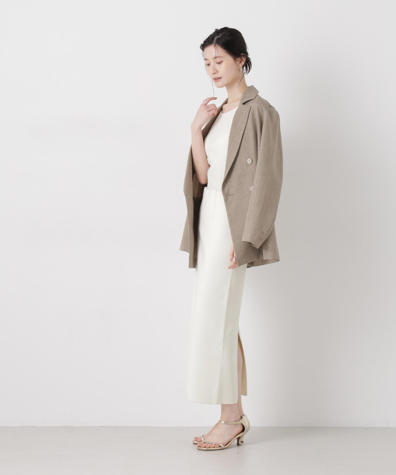 抗菌防臭リブカップ付きアメスリキャミ