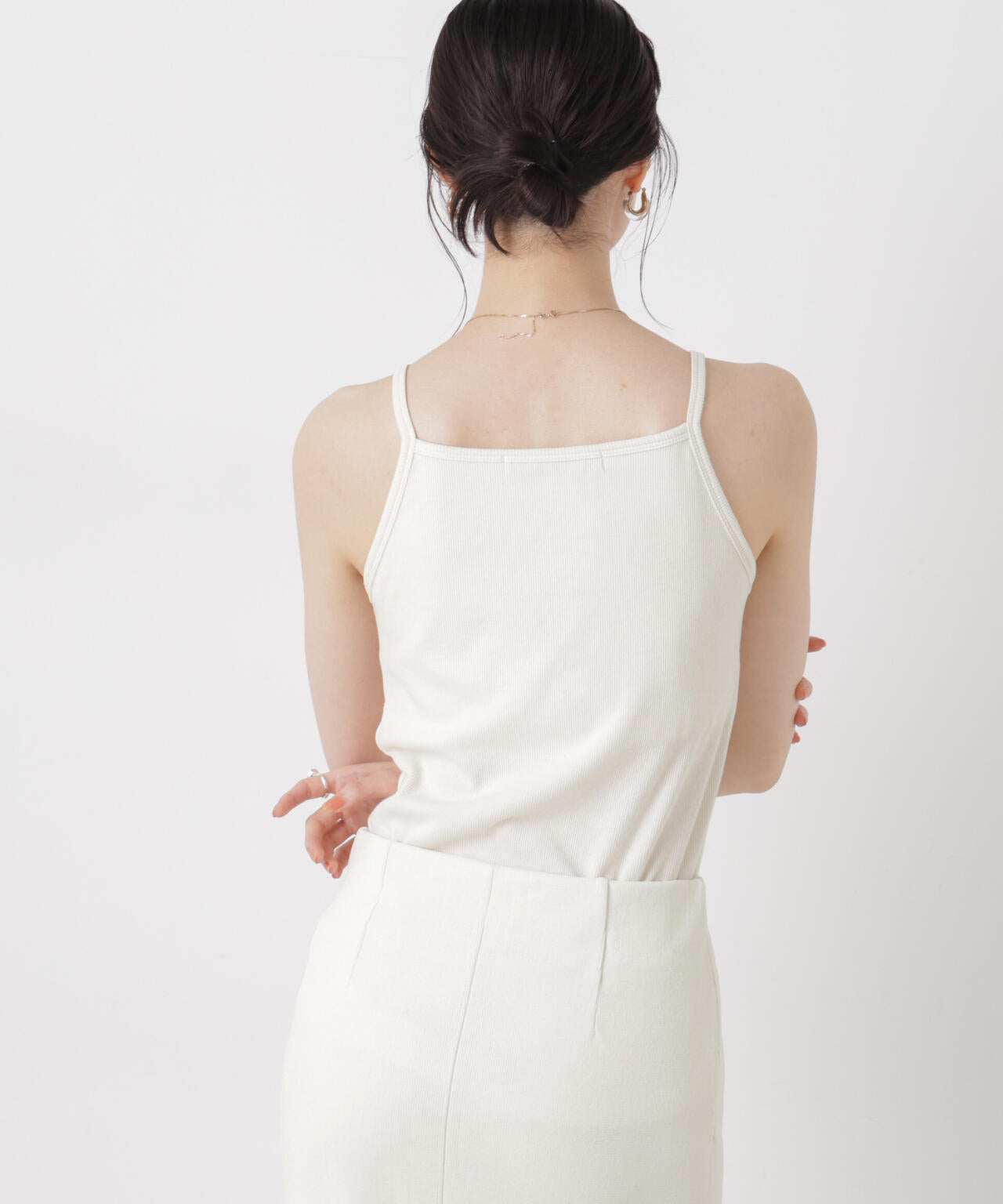 抗菌防臭リブカップ付きアメスリキャミ