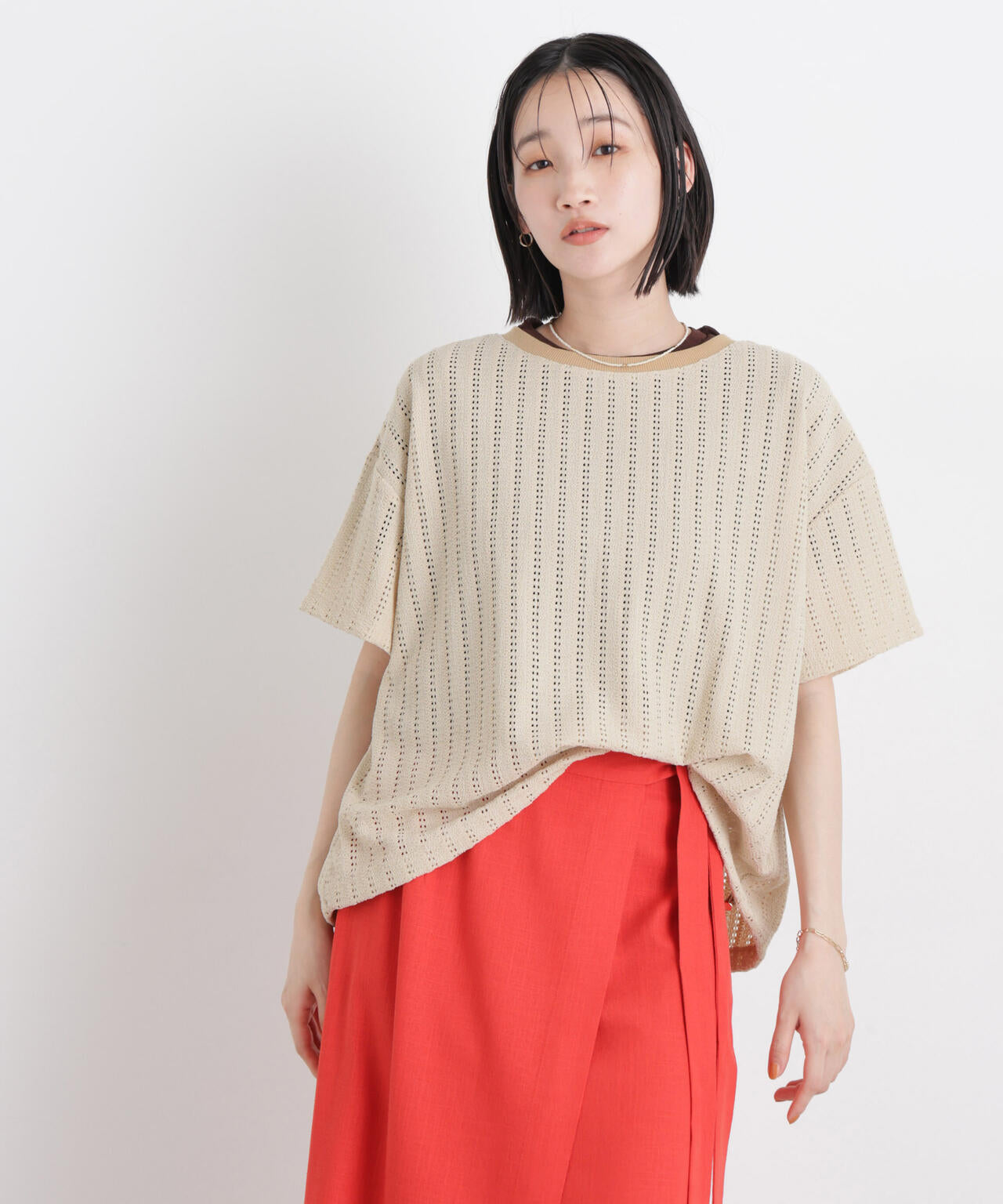 165cm　B:80 W:59 H:85 着用サイズ：F