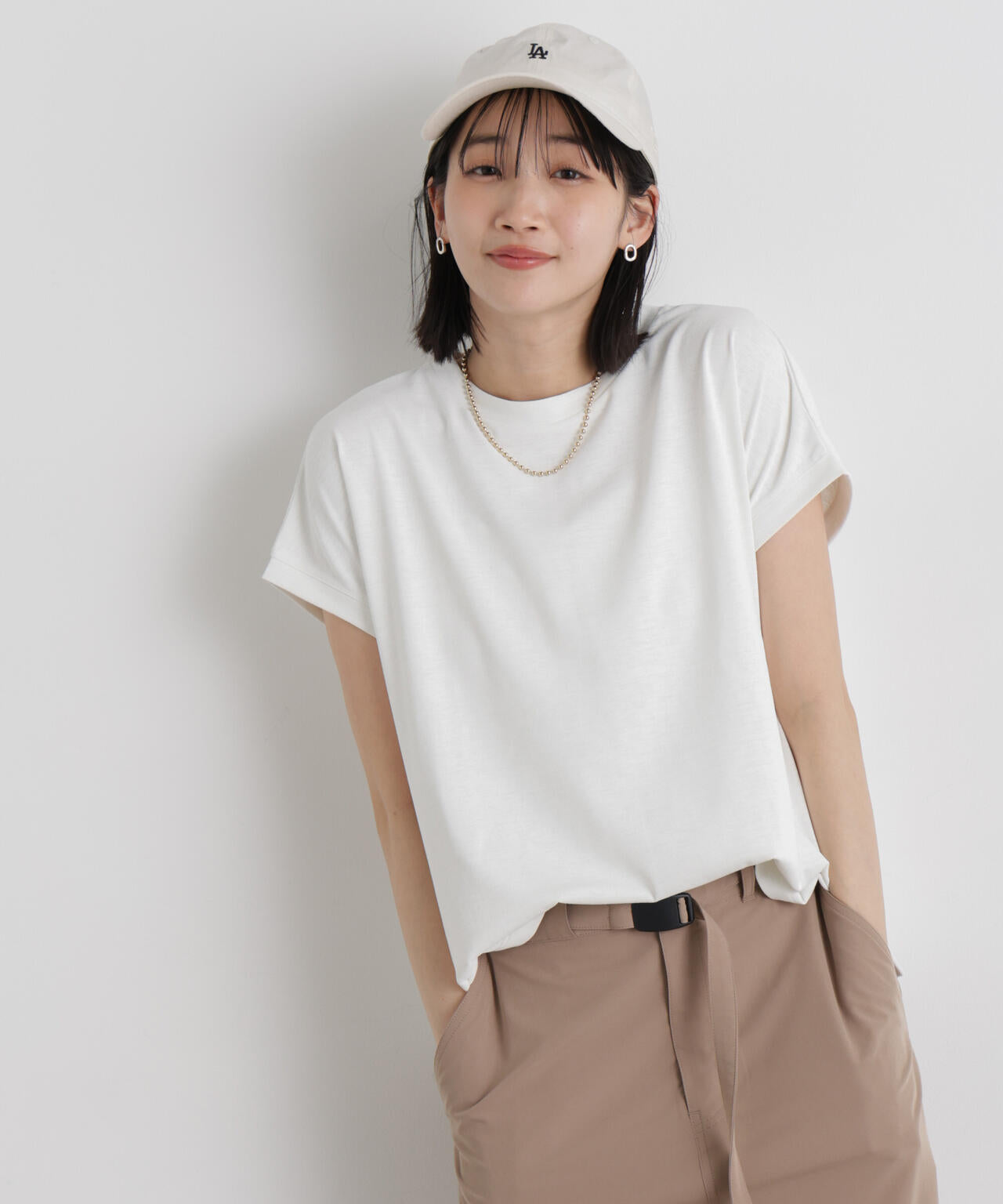 汗隠糸加工&多彩機能カットソー素材 ドルマンフレンチトップス | NANO