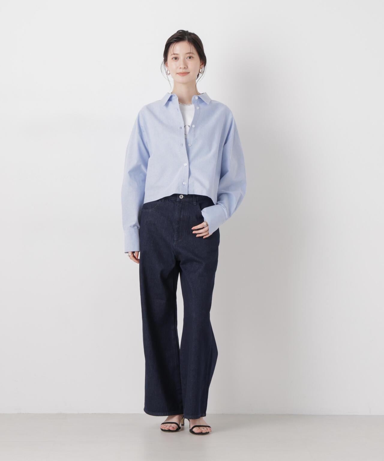 ワイドバギーデニムパンツ