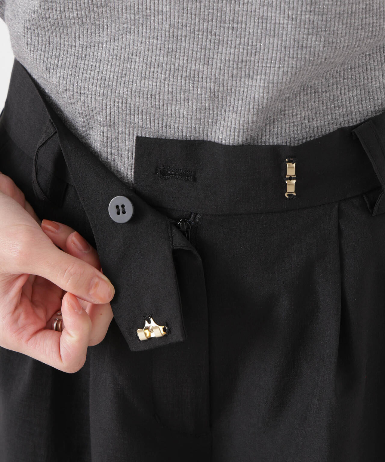 ソフトシアーツータックワイドパンツ(セットアップ可)