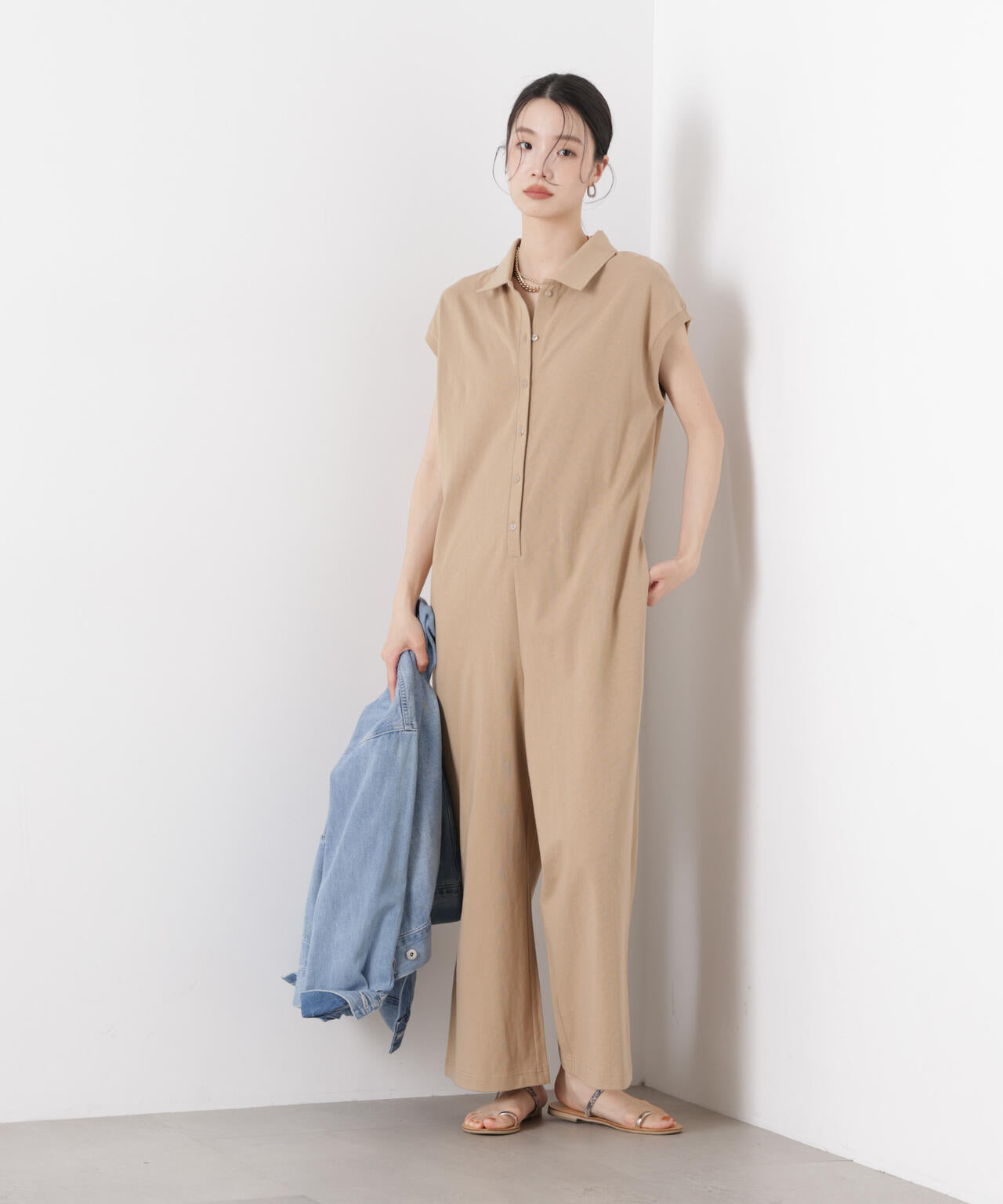 ポロサロペットカットパンツ