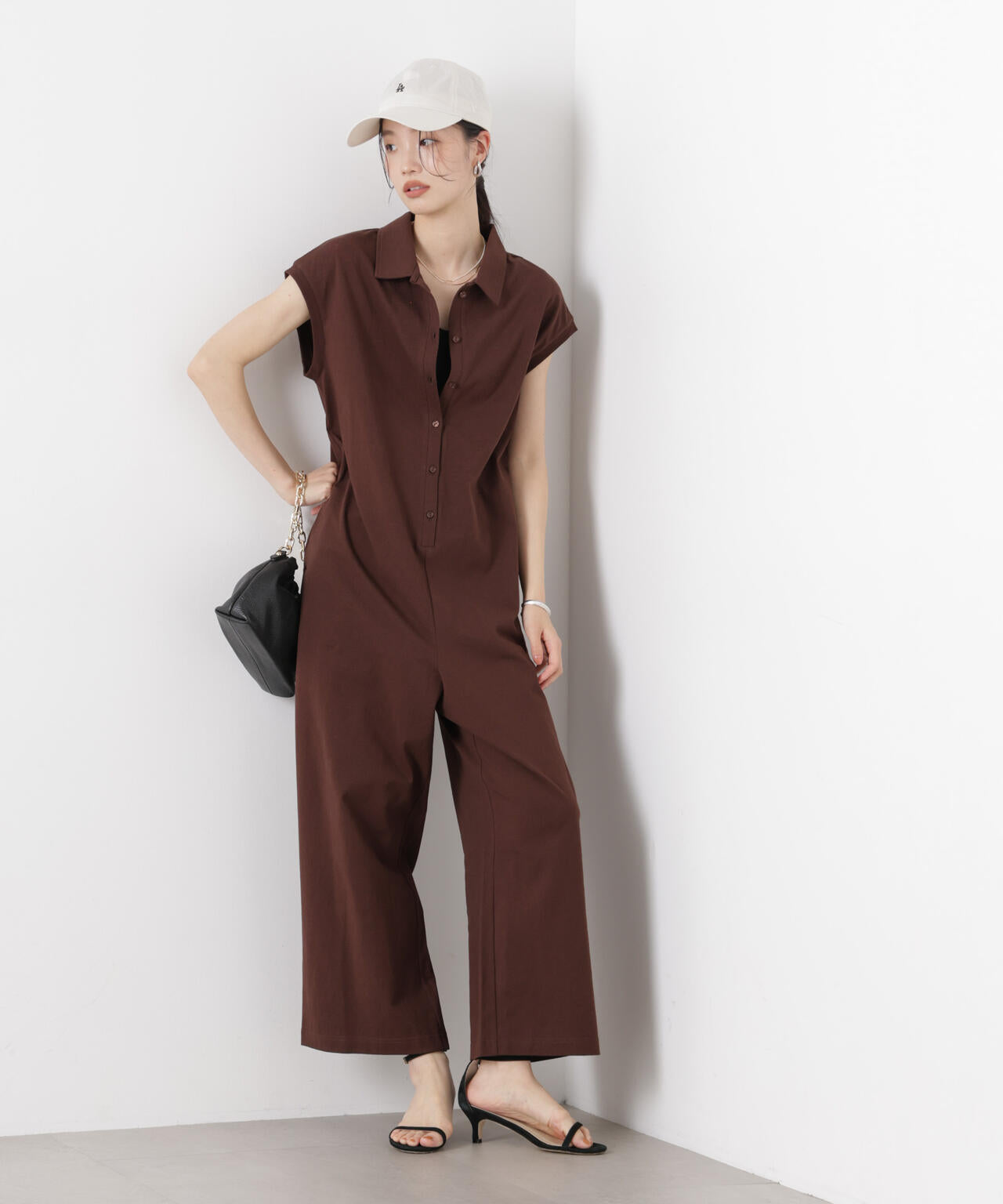 ポロサロペットカットパンツ