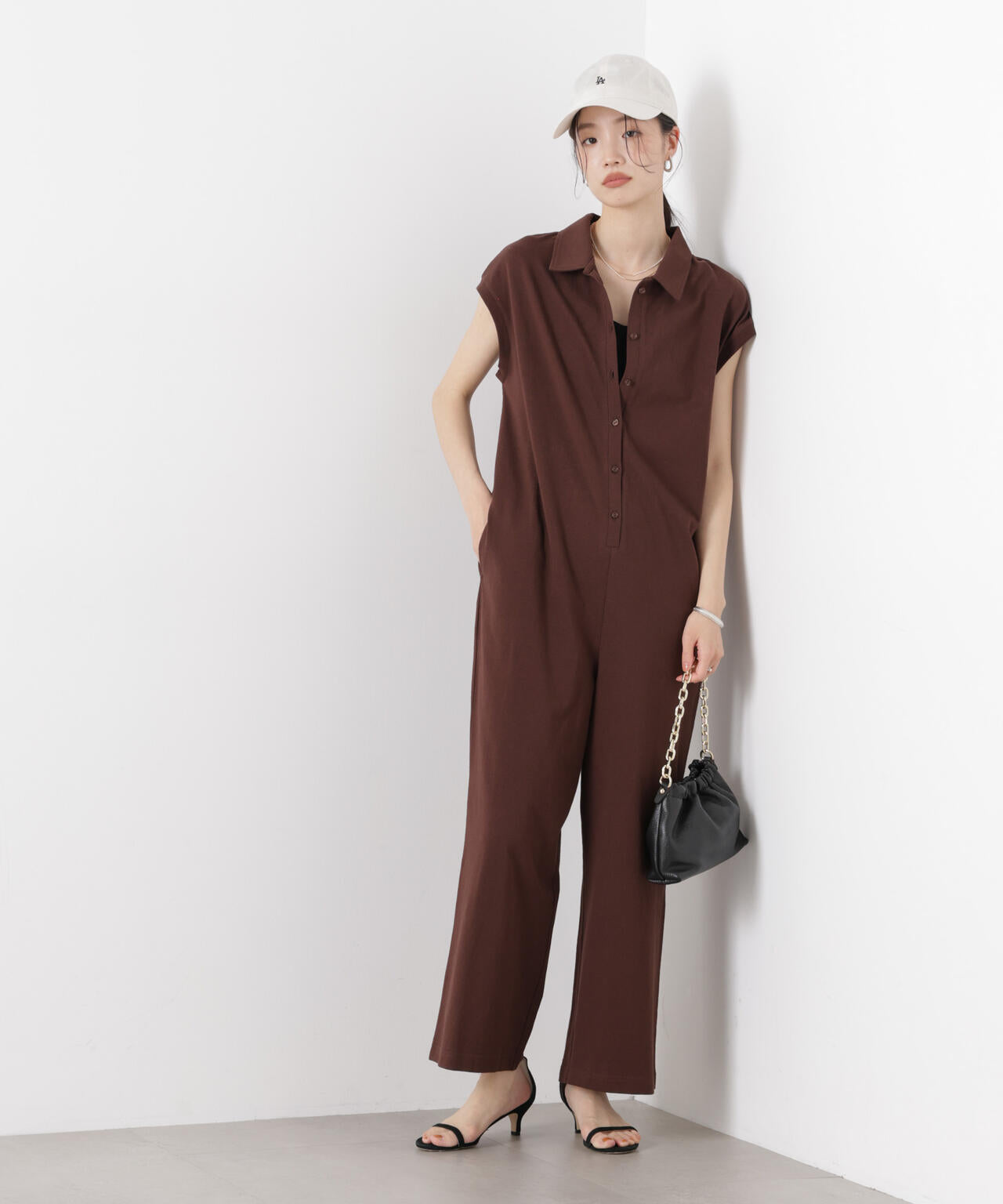 ポロサロペットカットパンツ