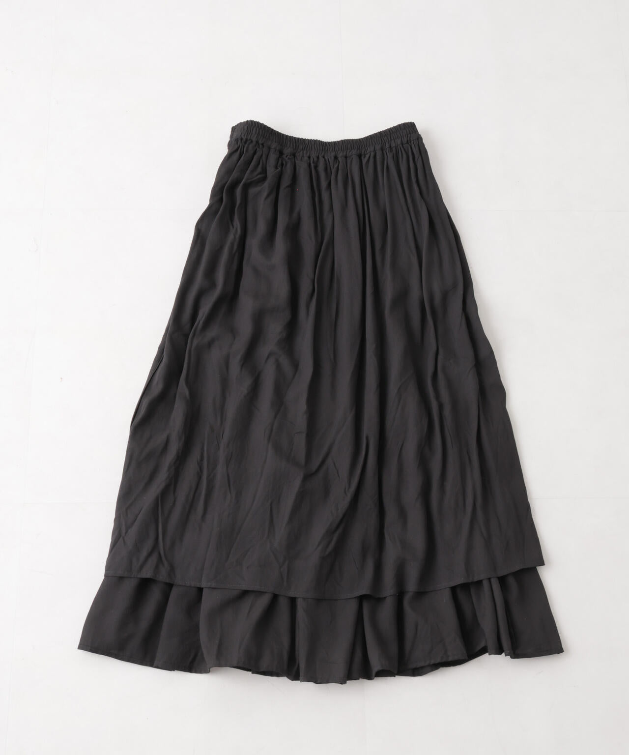 made in INDIA 切り替えギャザースカート(セットアップ可)