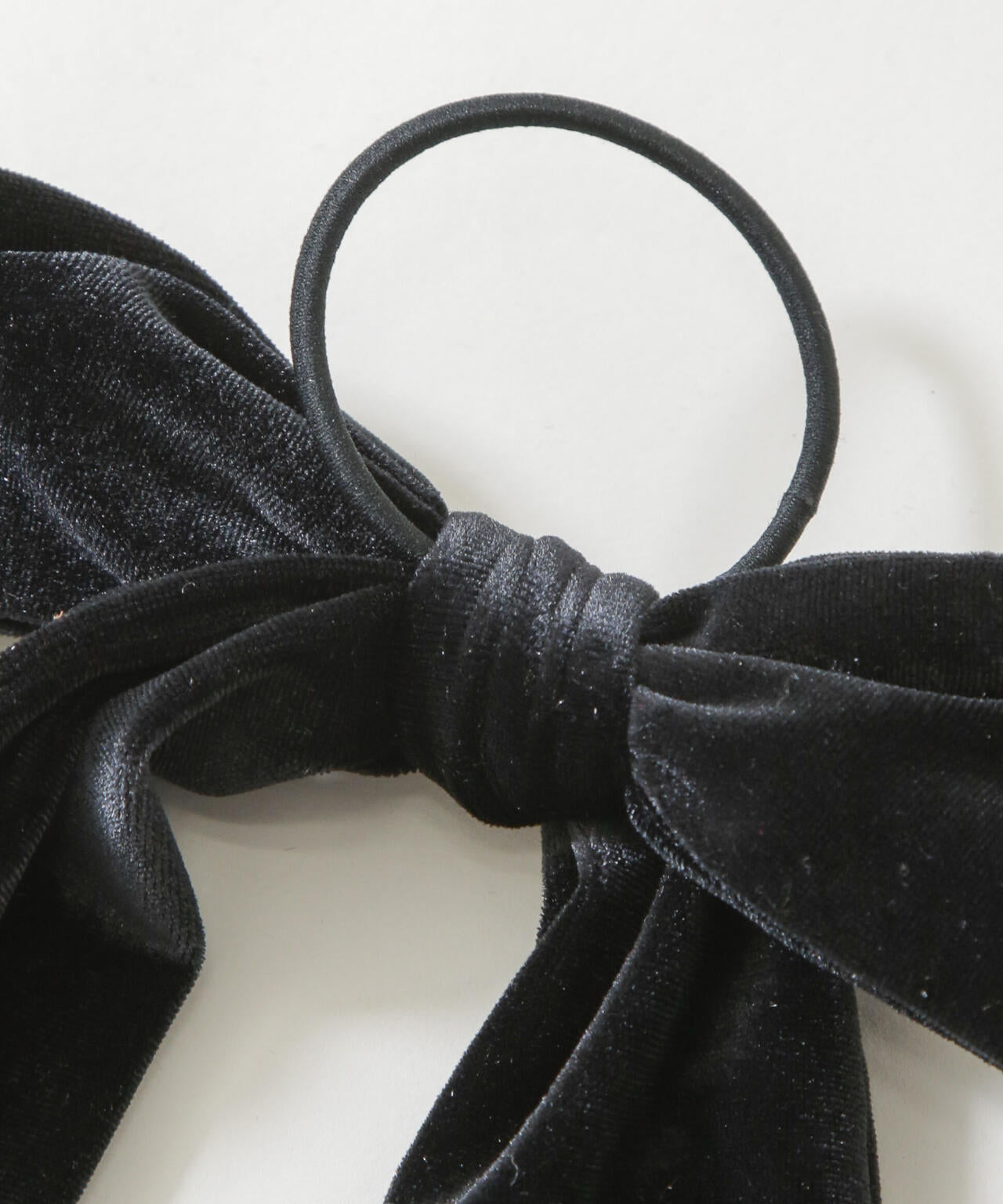 ベロアリボンヘアゴム