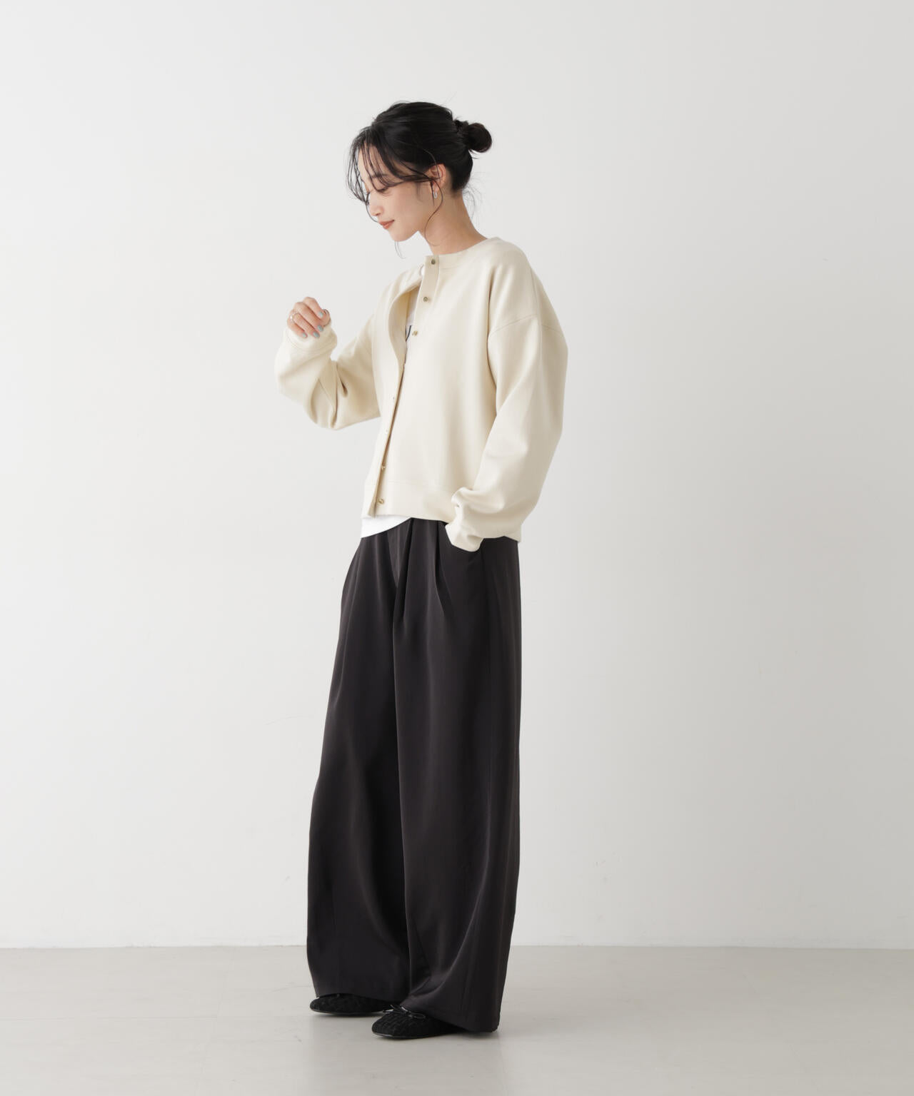 サカリバダンボールクルーネックカットカーディガン(セットアップ可)