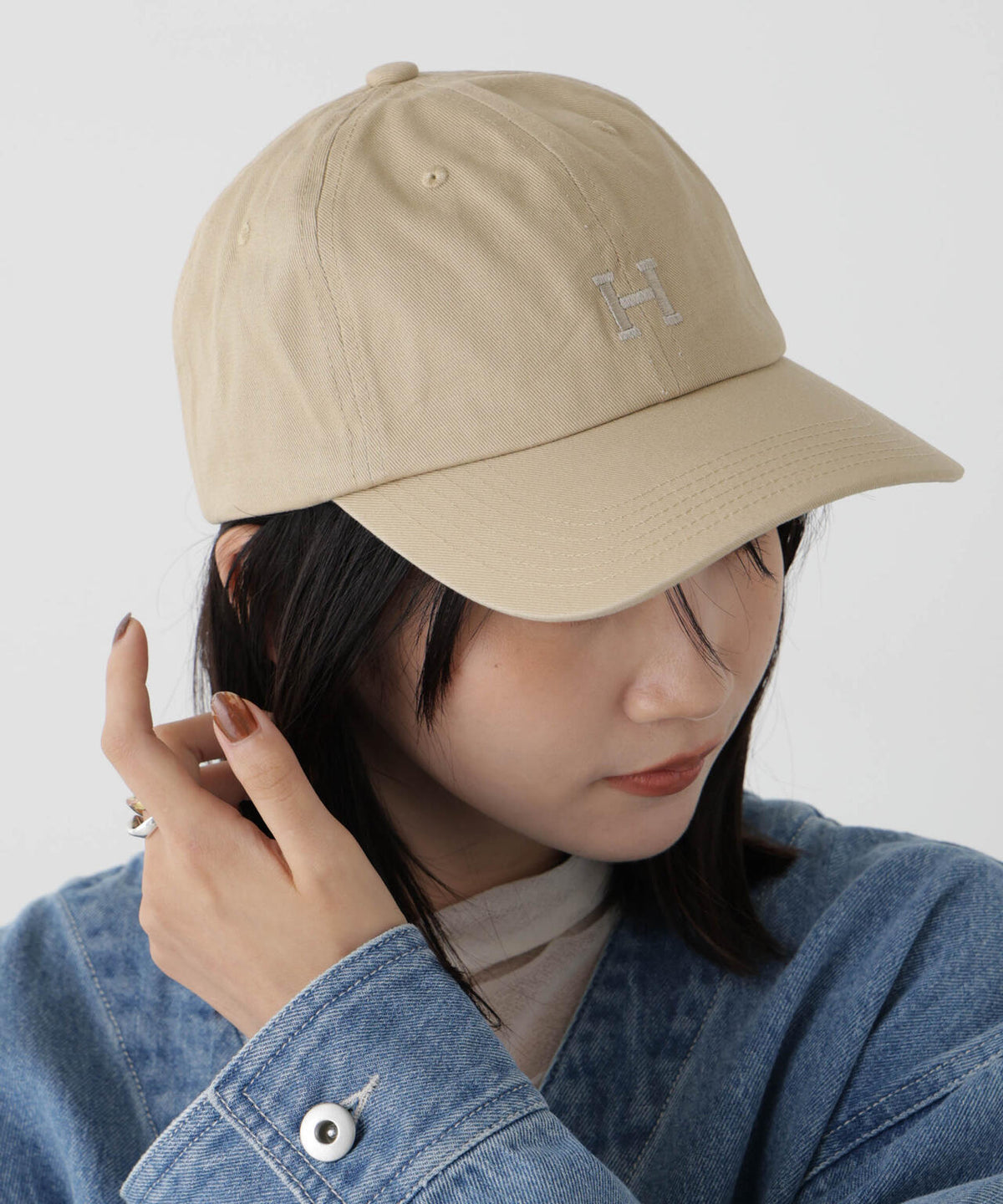 Healthknit/別注フロントH刺繍キャップ