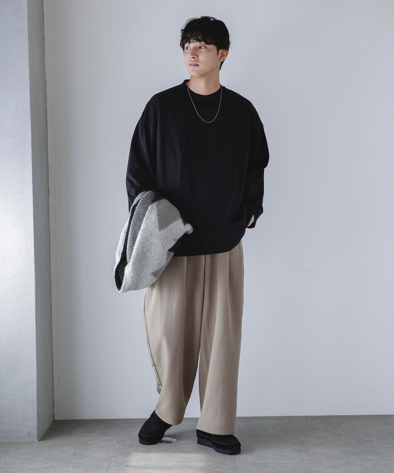 WEB限定/ダブルクロス2タックワイドパンツ | NANO universe（ナノ