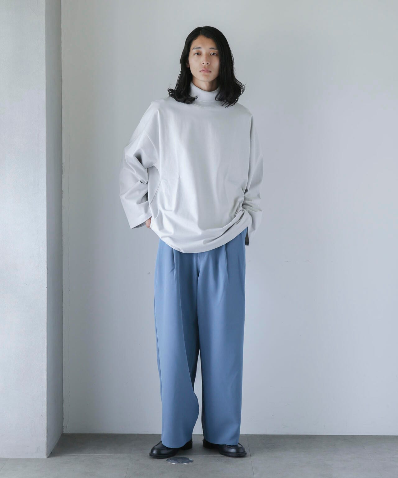 WEB限定/ダブルクロス2タックワイドパンツ | NANO universe（ナノ