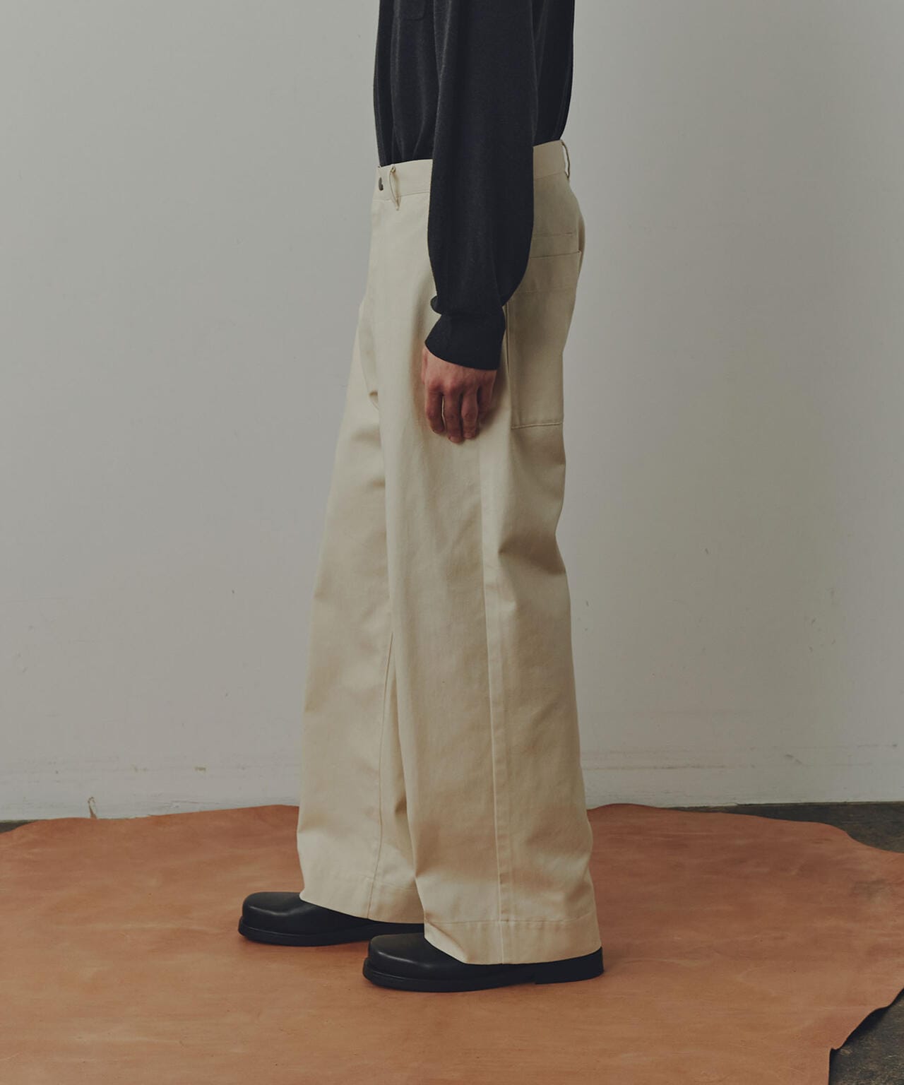 WEB限定/「Commonuse」コットンツイルワイドパンツ | NANO