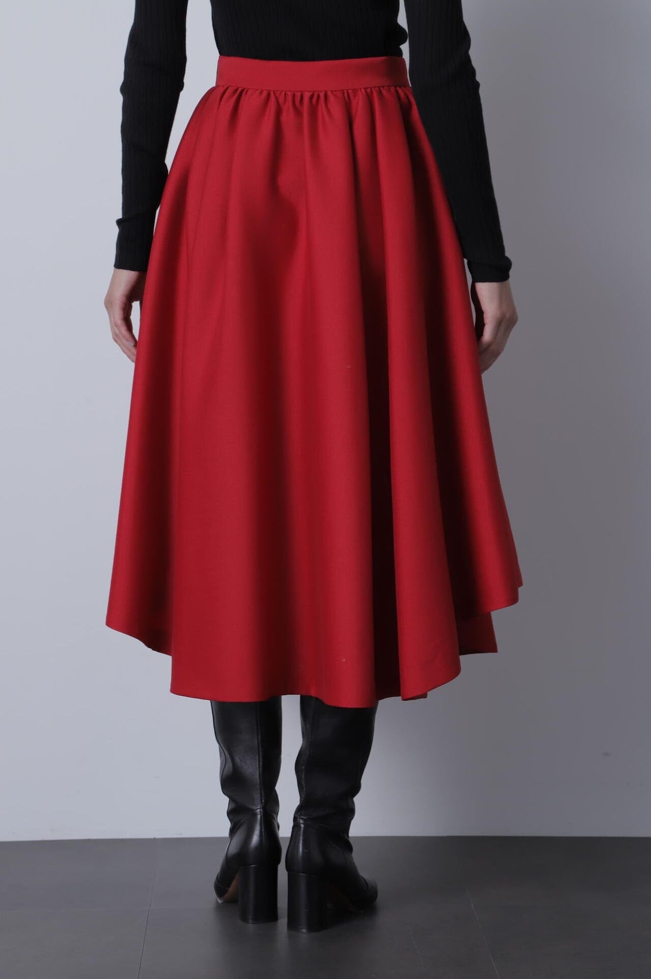 エイチナオト　ジュエリー　赤　黒　ゴールド　ボリュームスカート TW二重織りスカート | hLM（エイチエルエム） ｜【公式】通販mix