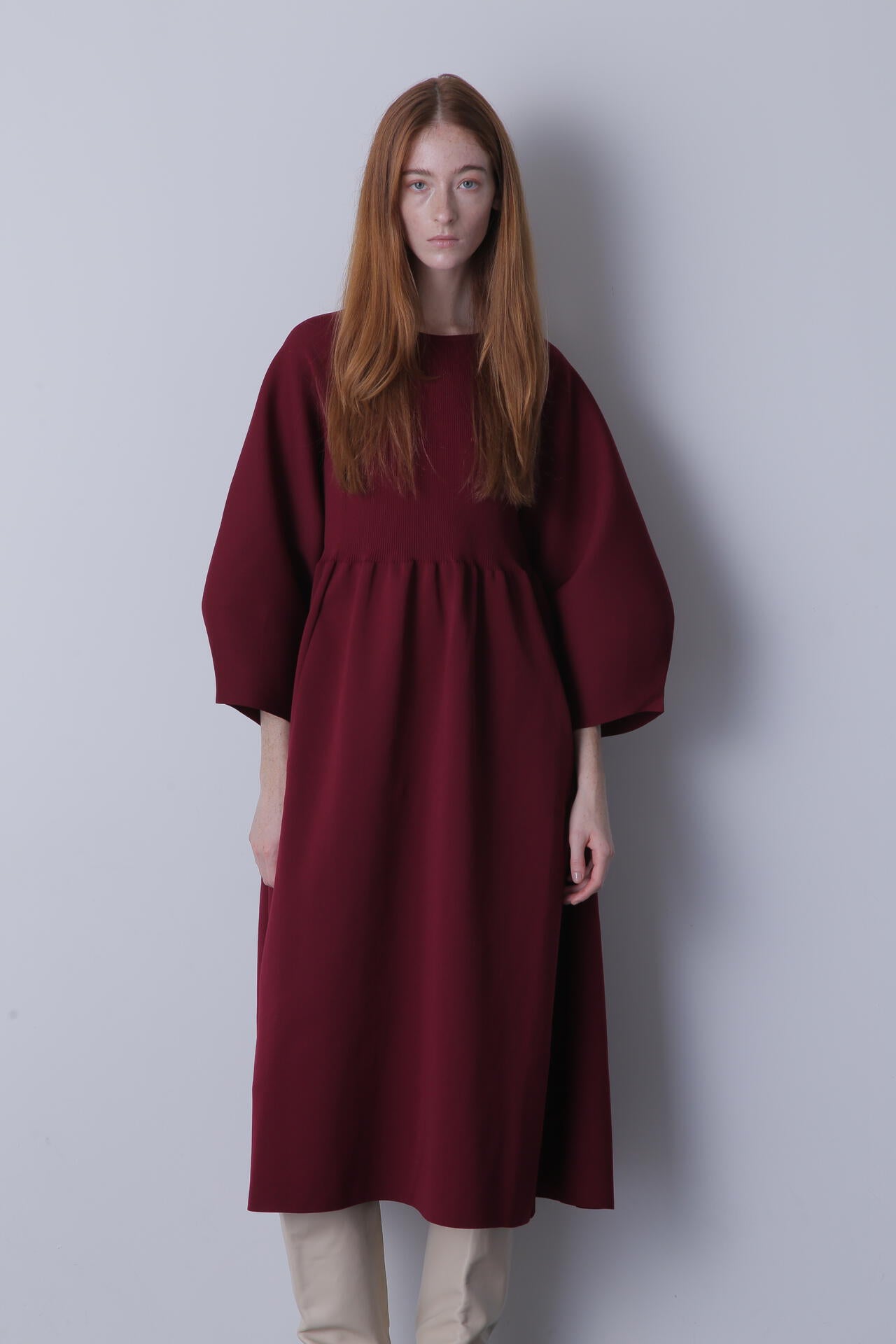 ミラノリブニットワンピース ミラノリブボタンニットワンピース(31981J)